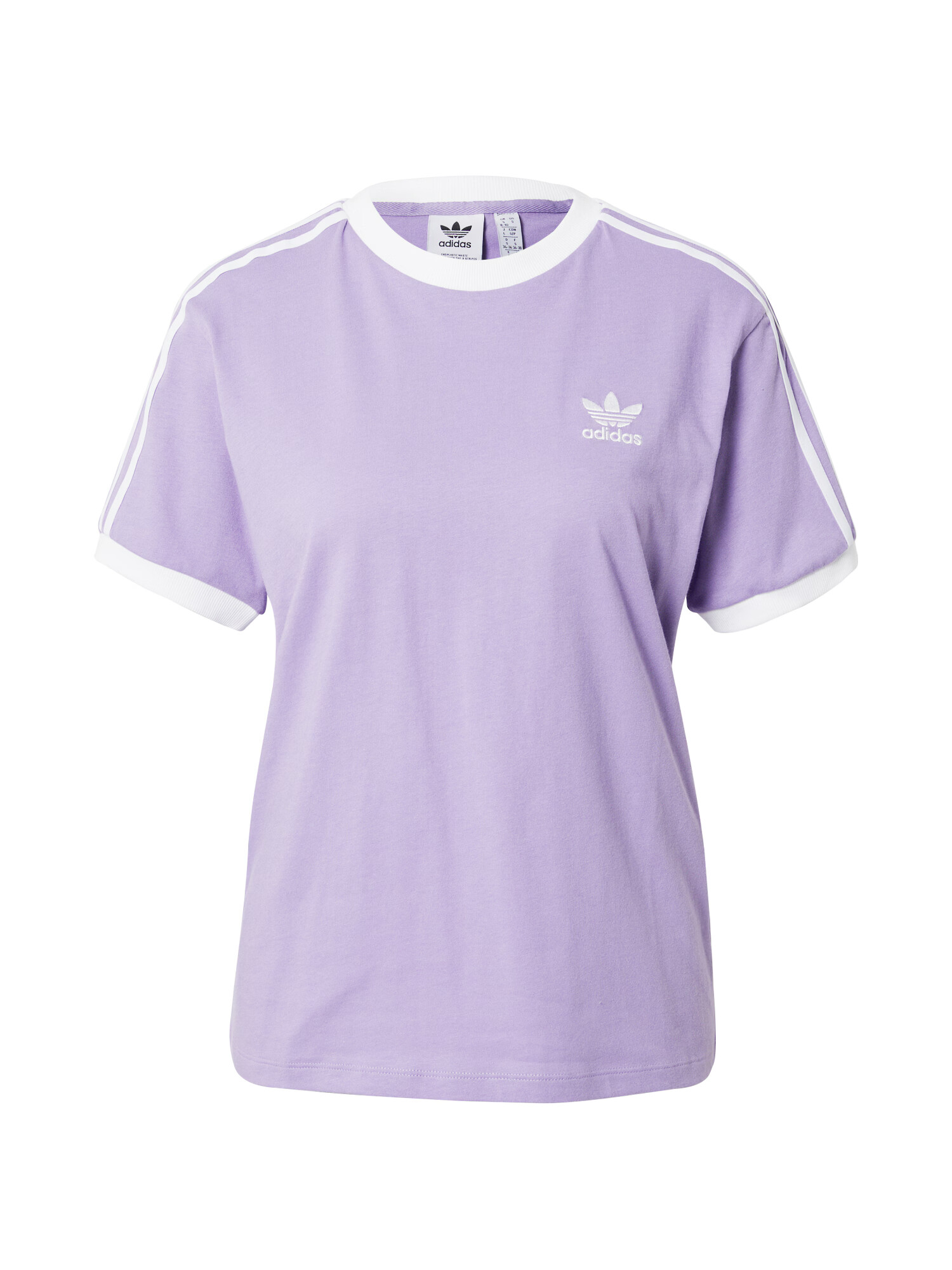 ADIDAS ORIGINALS Tricou 'Adicolor Classics 3-Stripes' mov lavandă / alb - Pled.ro