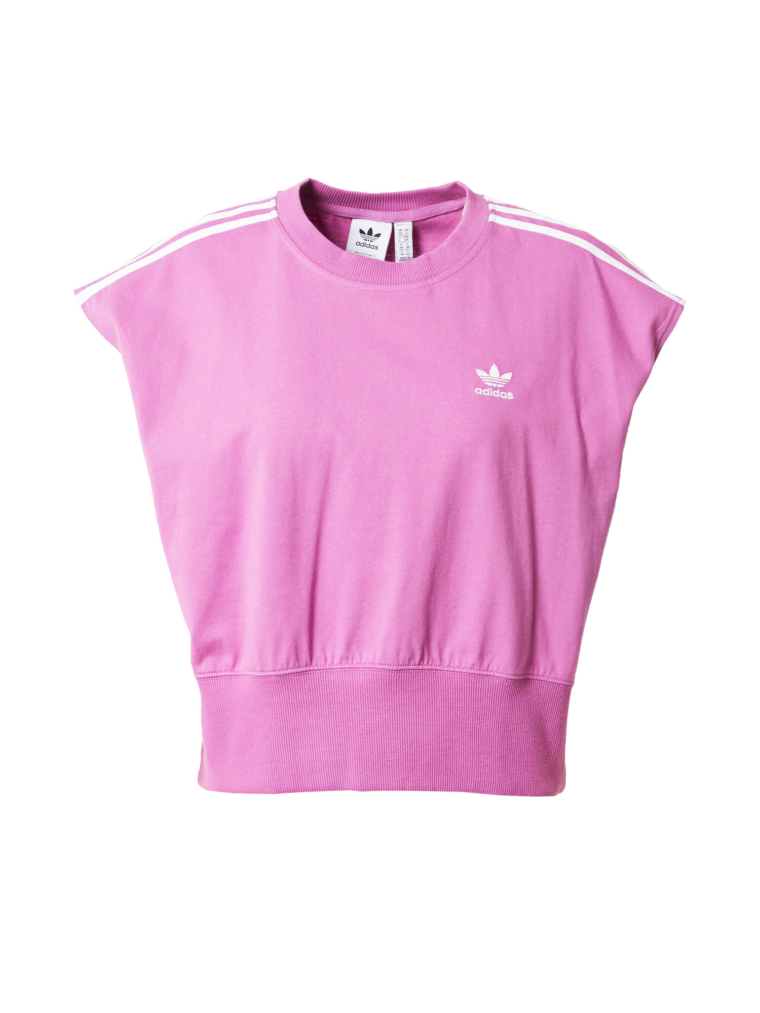 ADIDAS ORIGINALS Tricou 'Adicolor Classics Waist Cinch' mov orhidee / alb - Pled.ro