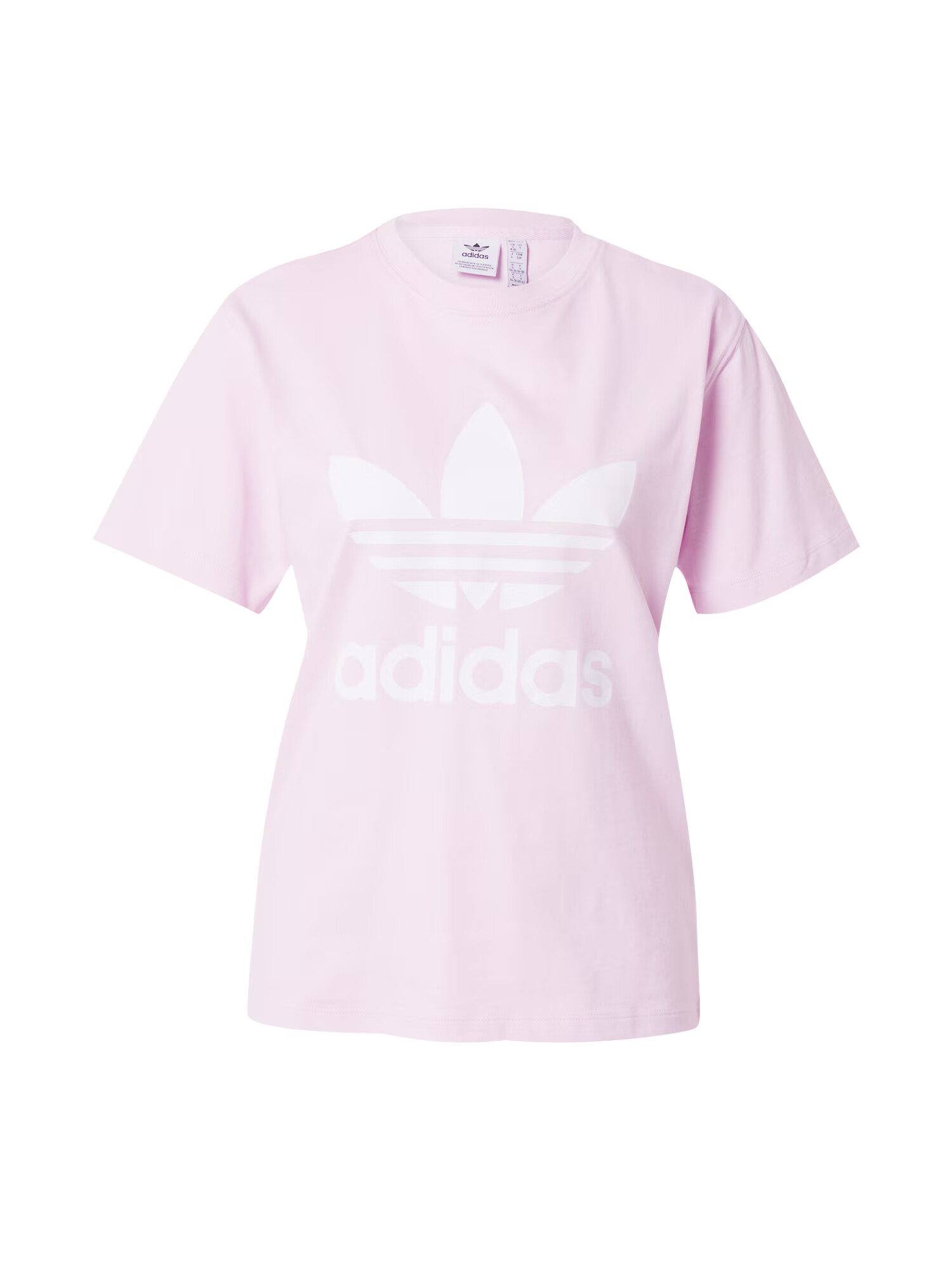 ADIDAS ORIGINALS Tricou 'Adicolor Classics Trefoil' mov pastel / alb - Pled.ro