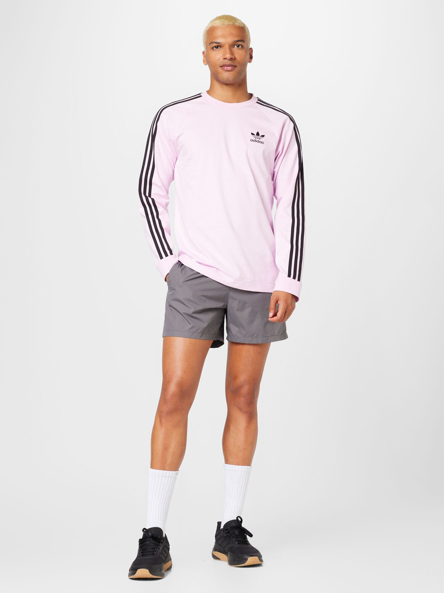 ADIDAS ORIGINALS Tricou 'Adicolor Classic' mov pastel / negru - Pled.ro