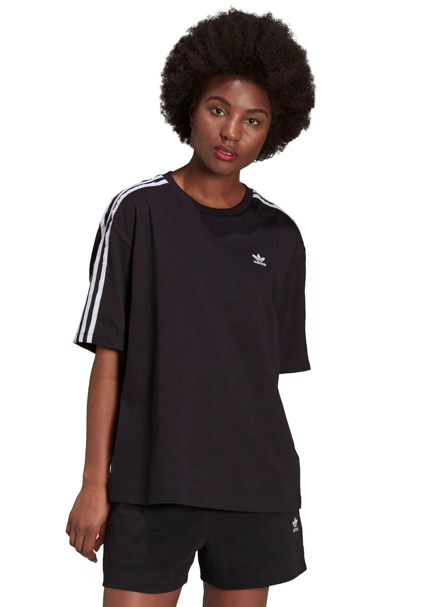 ADIDAS ORIGINALS Tricou negru / alb - Pled.ro