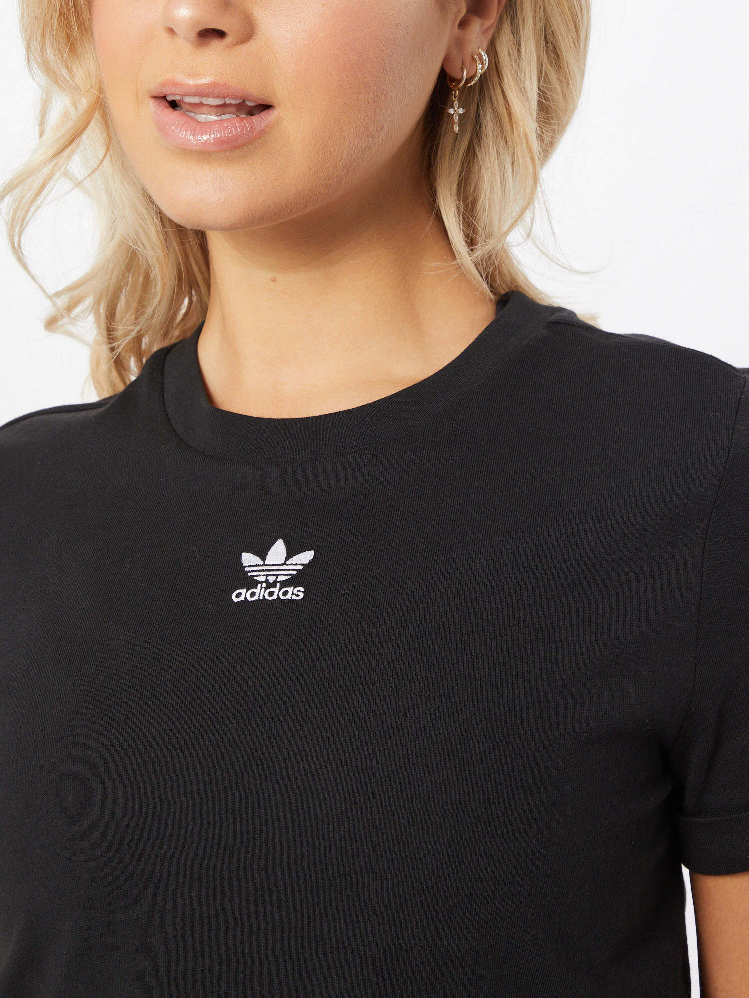 ADIDAS ORIGINALS Tricou negru / alb - Pled.ro