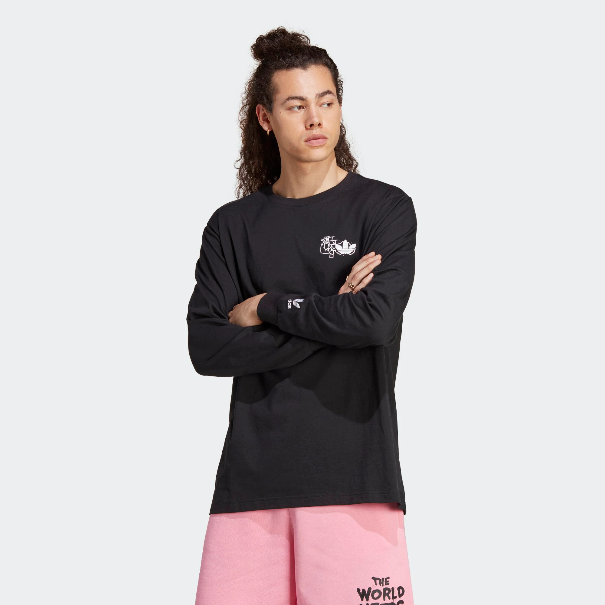 ADIDAS ORIGINALS Tricou 'Hack The Elite Graphic ' negru / alb - Pled.ro