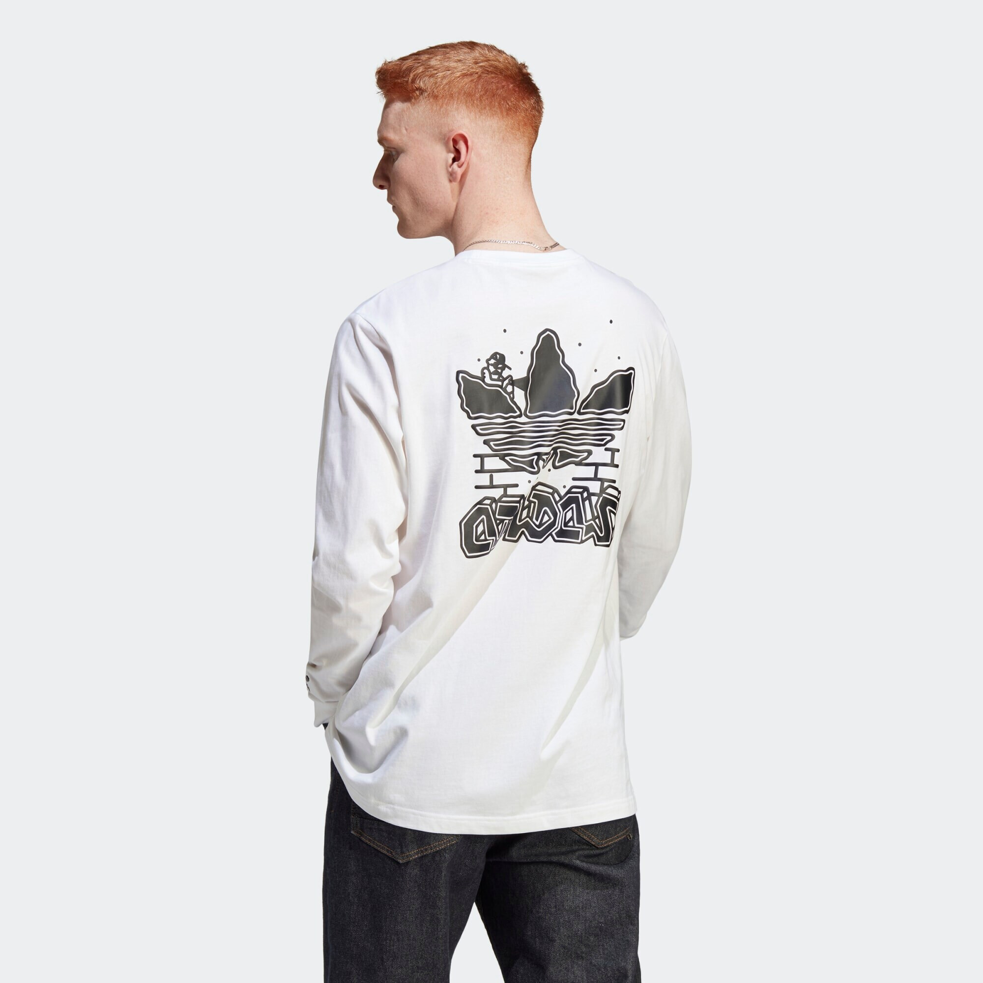 ADIDAS ORIGINALS Tricou 'Hack The Elite Graphic ' negru / alb - Pled.ro