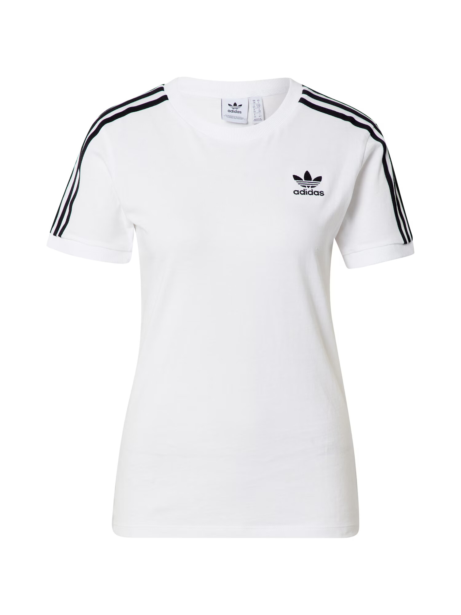 ADIDAS ORIGINALS Tricou 'Adicolor Classics 3-Stripes' negru / alb - Pled.ro