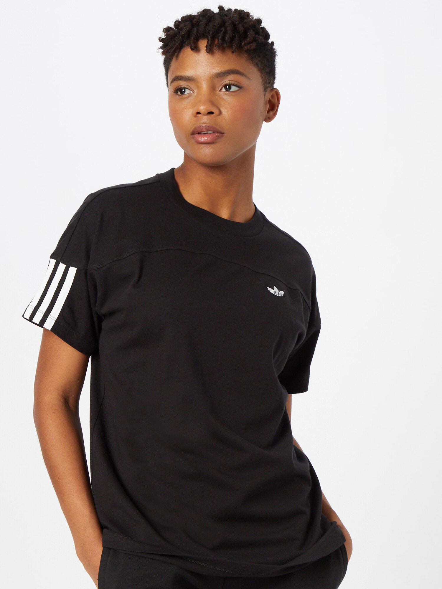 ADIDAS ORIGINALS Tricou negru / alb - Pled.ro