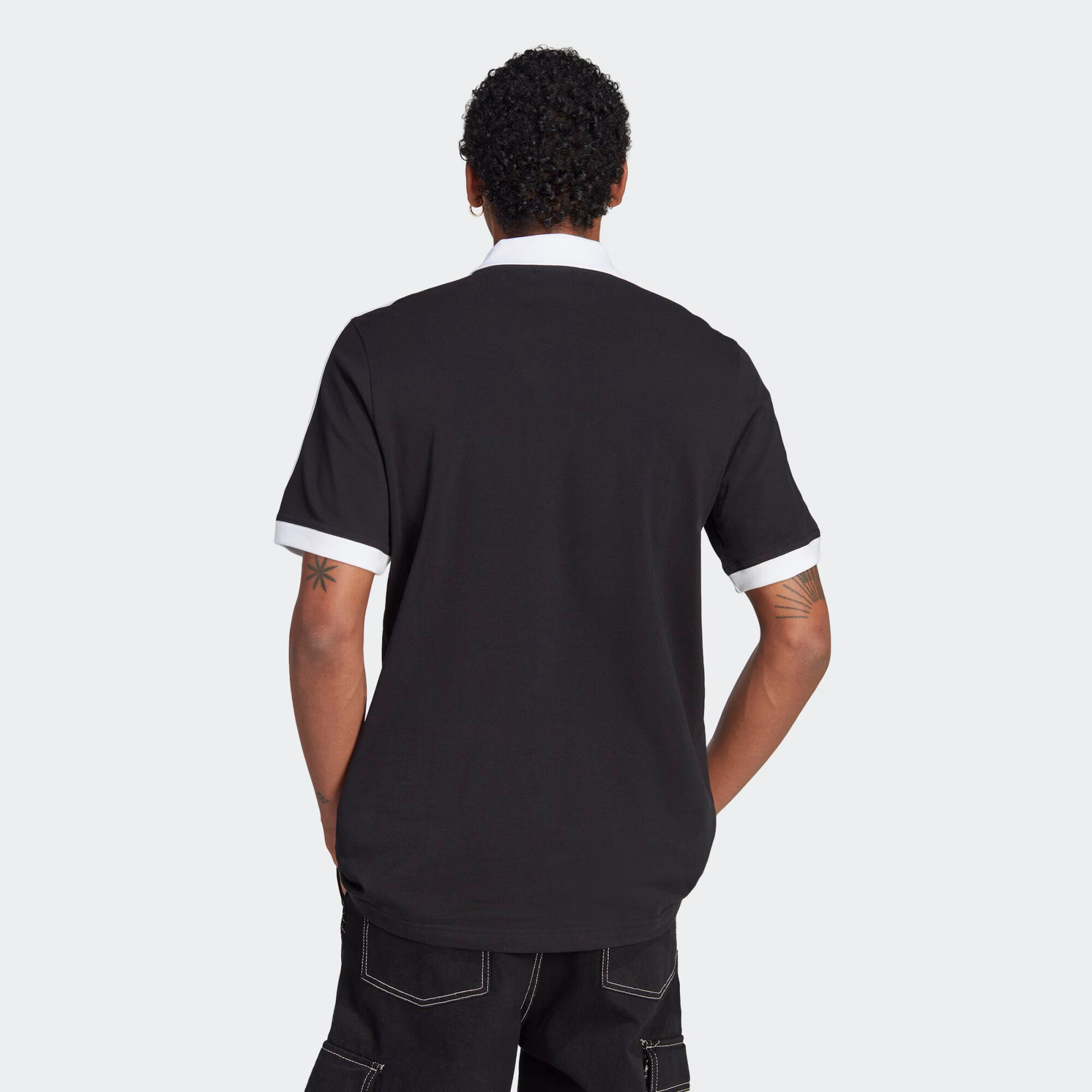 ADIDAS ORIGINALS Tricou 'Adicolor Classics 3-Stripes' negru / alb - Pled.ro