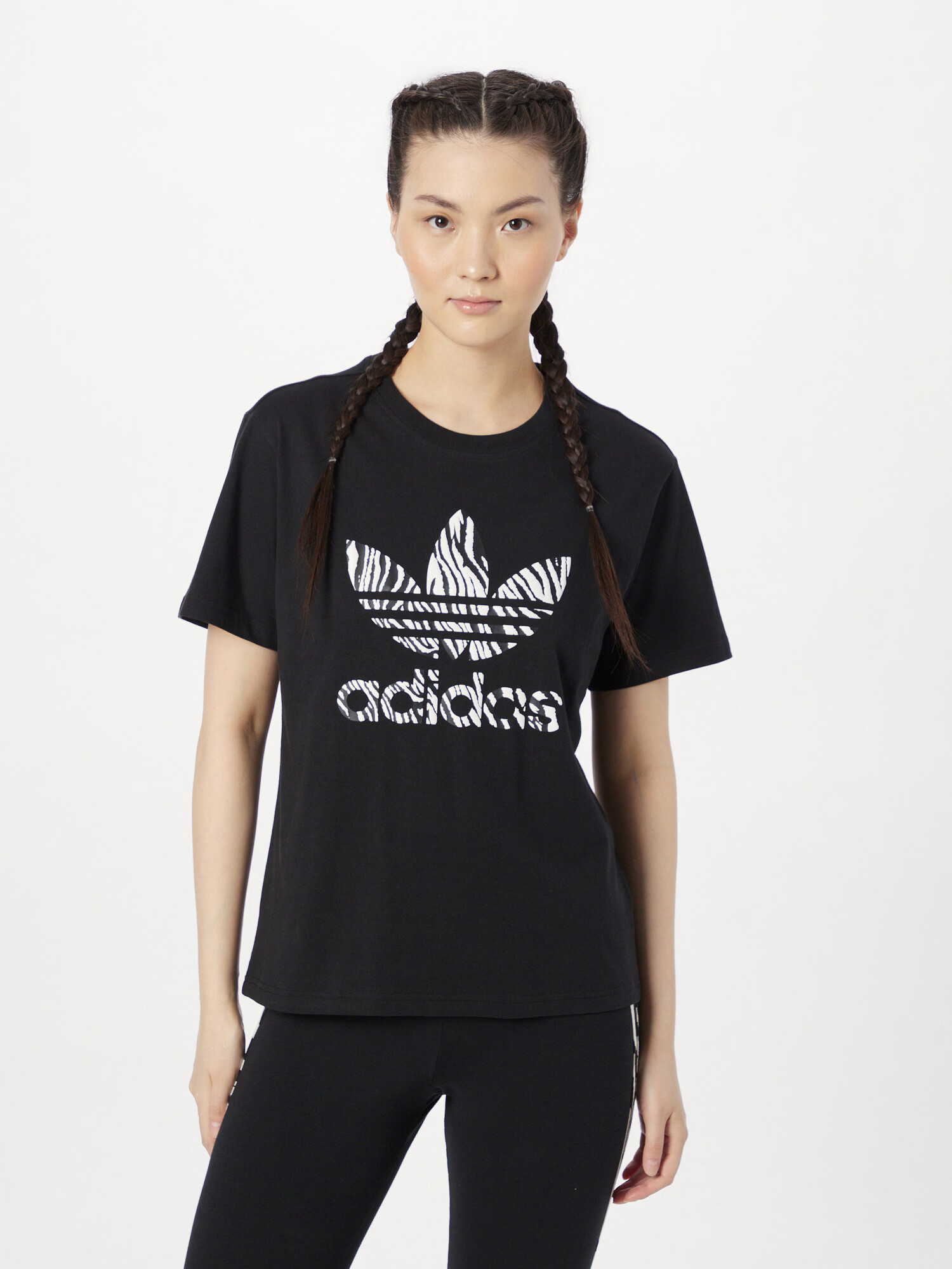 ADIDAS ORIGINALS Tricou negru / alb - Pled.ro