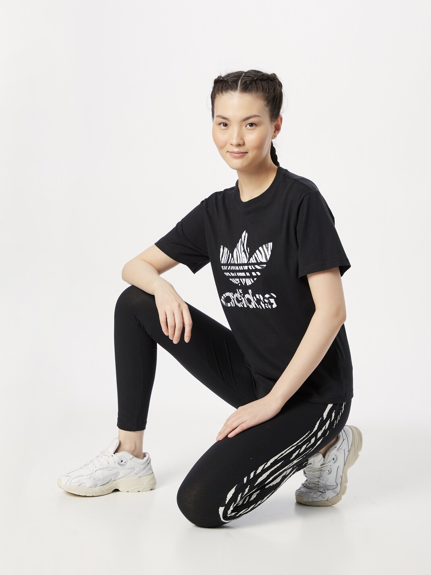 ADIDAS ORIGINALS Tricou negru / alb - Pled.ro