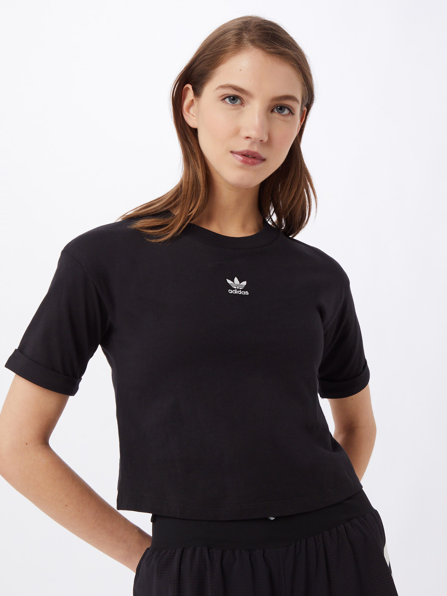 ADIDAS ORIGINALS Tricou negru / alb - Pled.ro