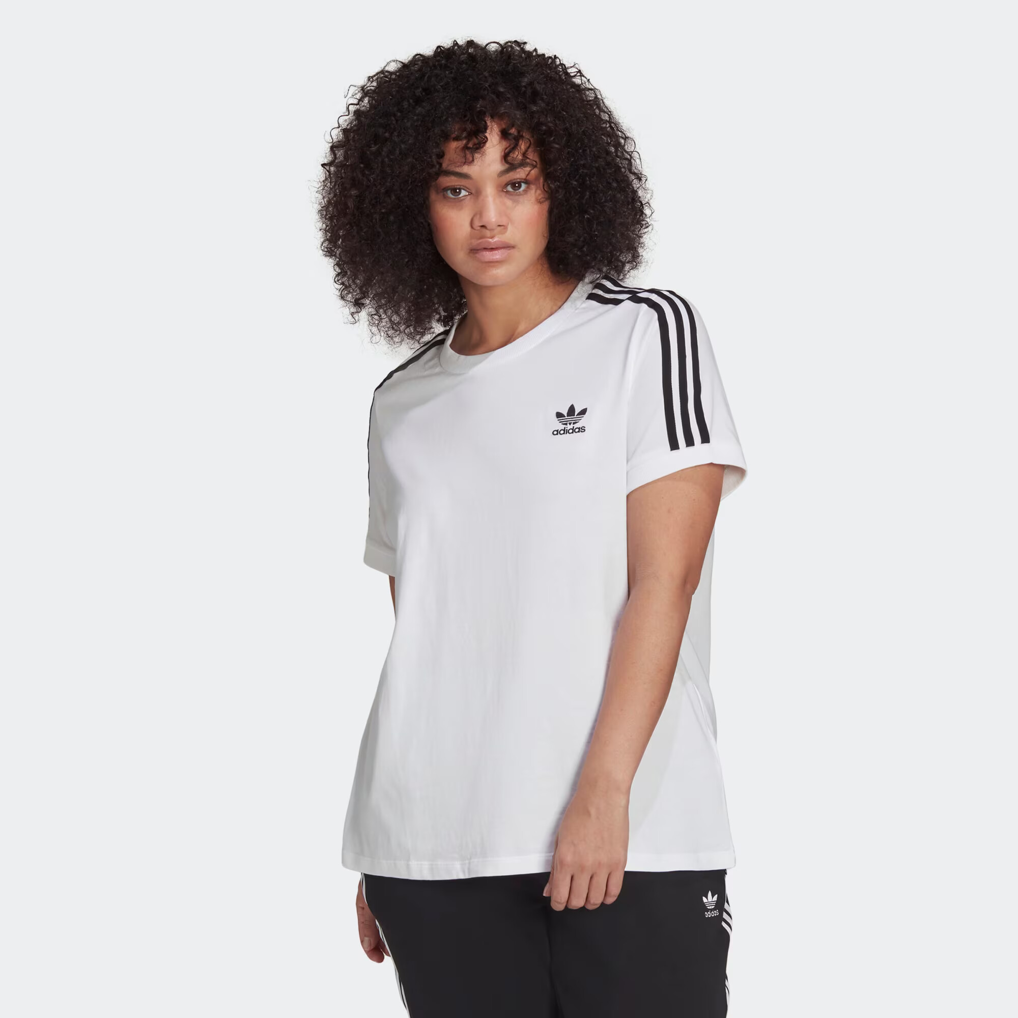 ADIDAS ORIGINALS Tricou 'Adicolor Classics 3-Stripes ' negru / alb - Pled.ro