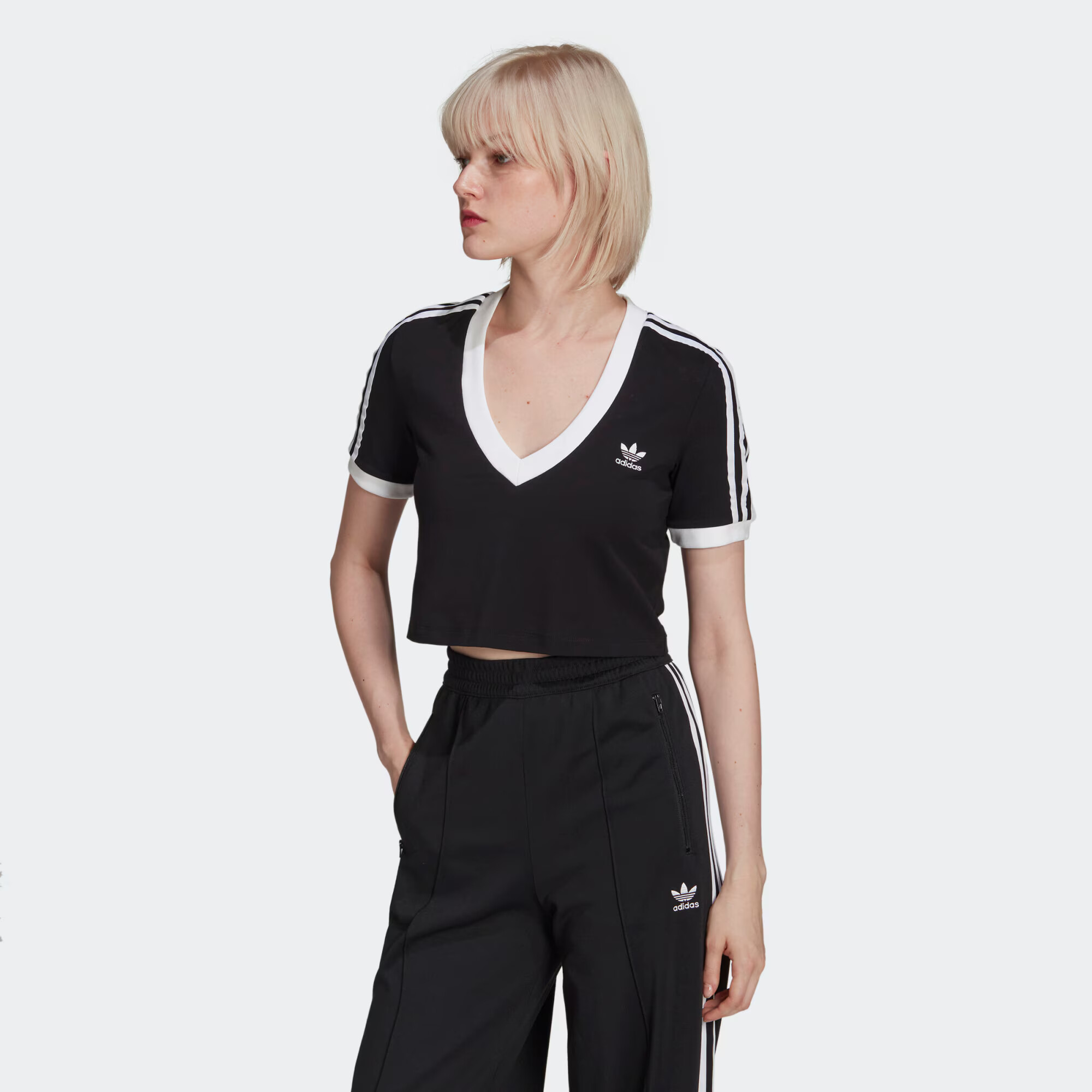 ADIDAS ORIGINALS Tricou negru / alb - Pled.ro