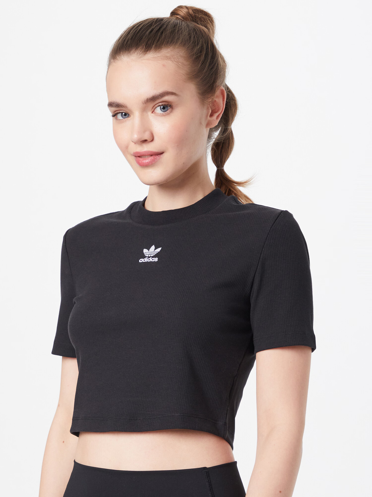 ADIDAS ORIGINALS Tricou negru / alb - Pled.ro