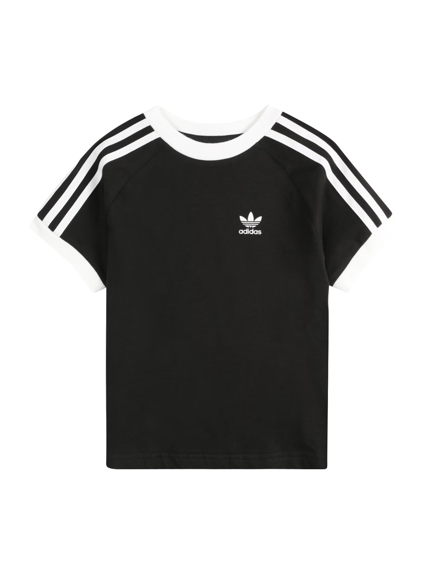 ADIDAS ORIGINALS Tricou 'Adicolor 3-Stripes' negru / alb - Pled.ro