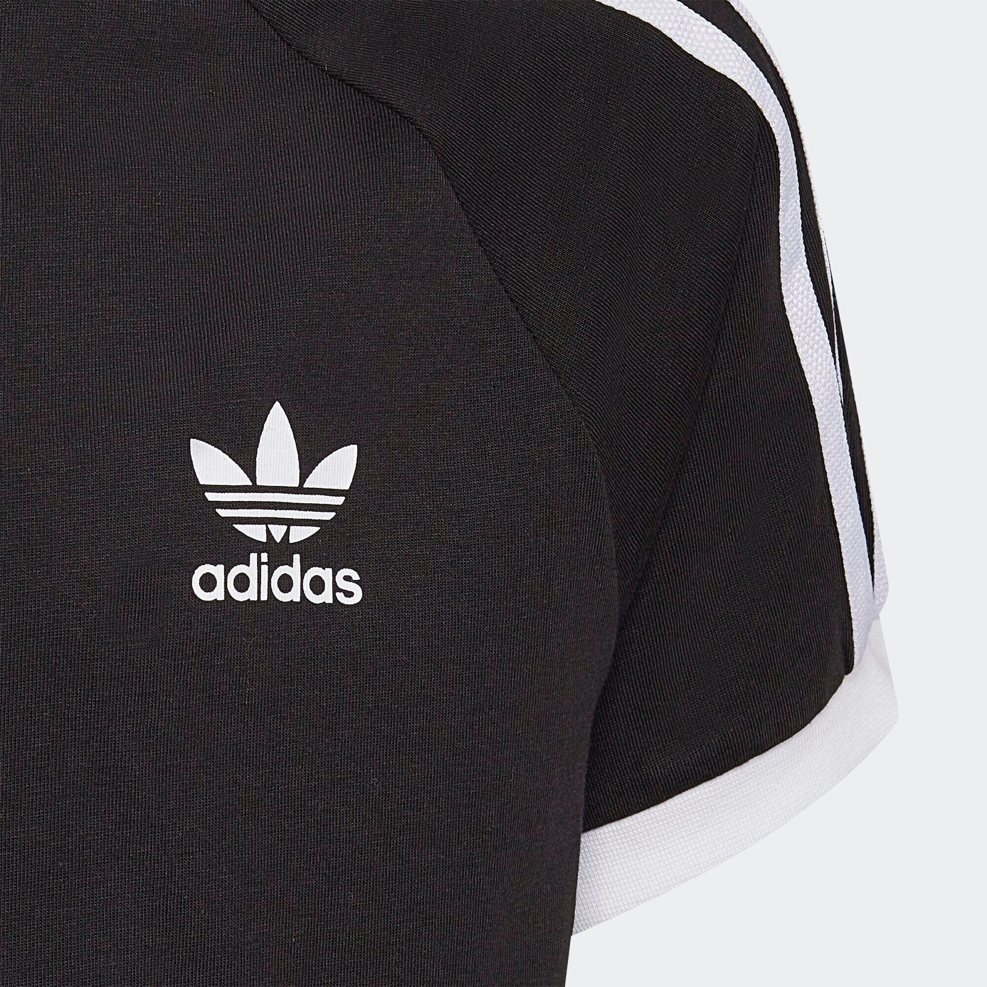 ADIDAS ORIGINALS Tricou 'Adicolor 3-Stripes' negru / alb - Pled.ro