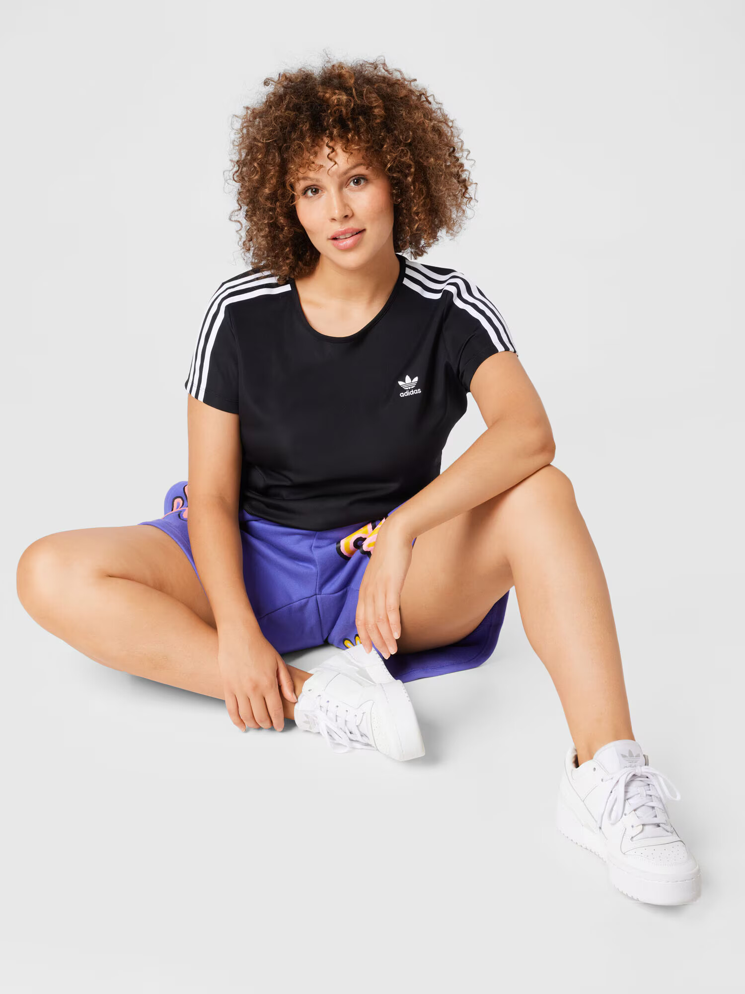 ADIDAS ORIGINALS Tricou 'Adicolor Classics 3-Stripes ' negru / alb - Pled.ro