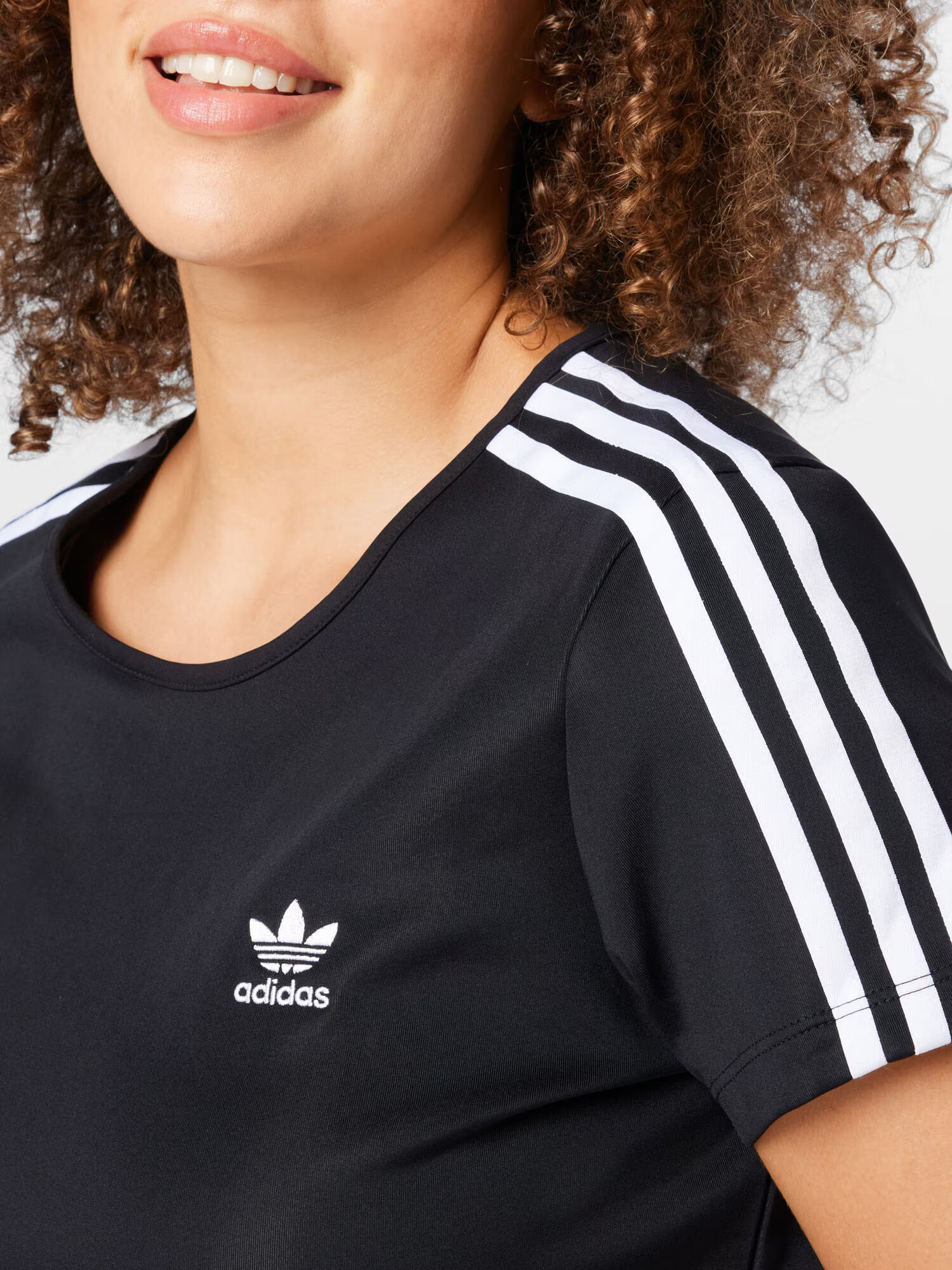 ADIDAS ORIGINALS Tricou 'Adicolor Classics 3-Stripes ' negru / alb - Pled.ro