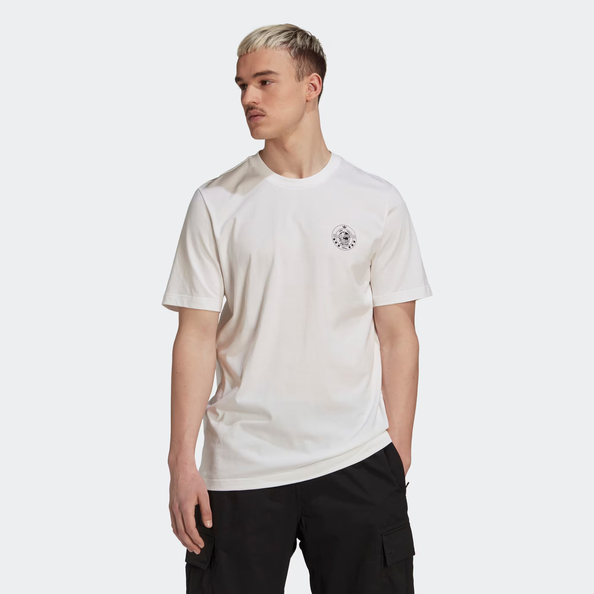 ADIDAS ORIGINALS Tricou 'Disney Graphic' negru / alb - Pled.ro