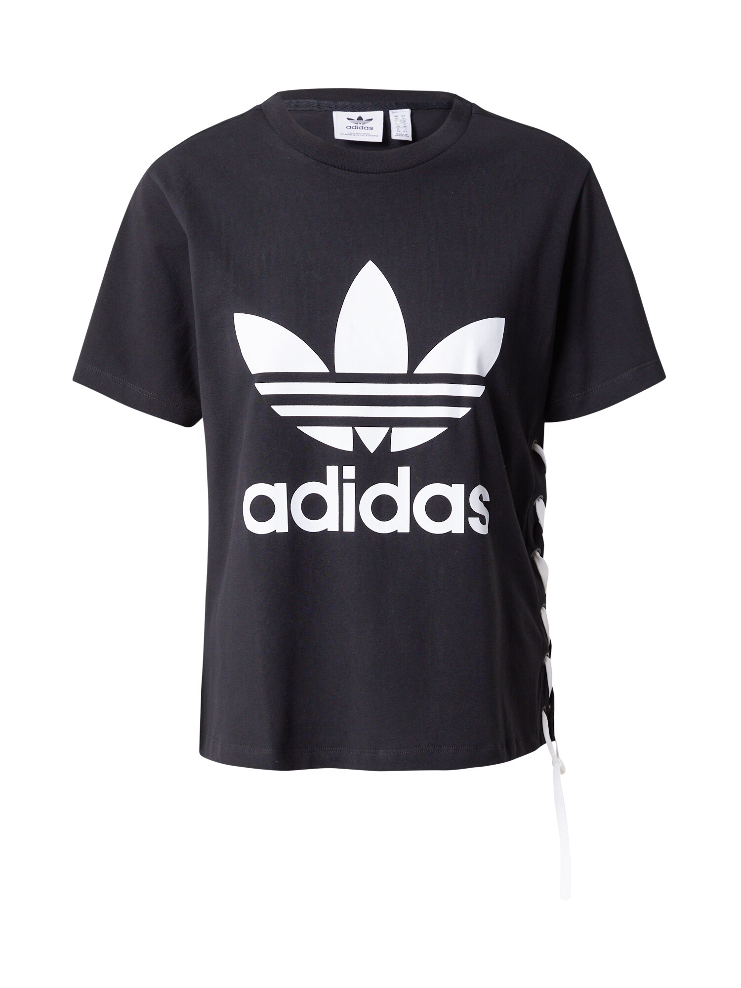 ADIDAS ORIGINALS Tricou 'Always Original Trefoil' negru / alb - Pled.ro