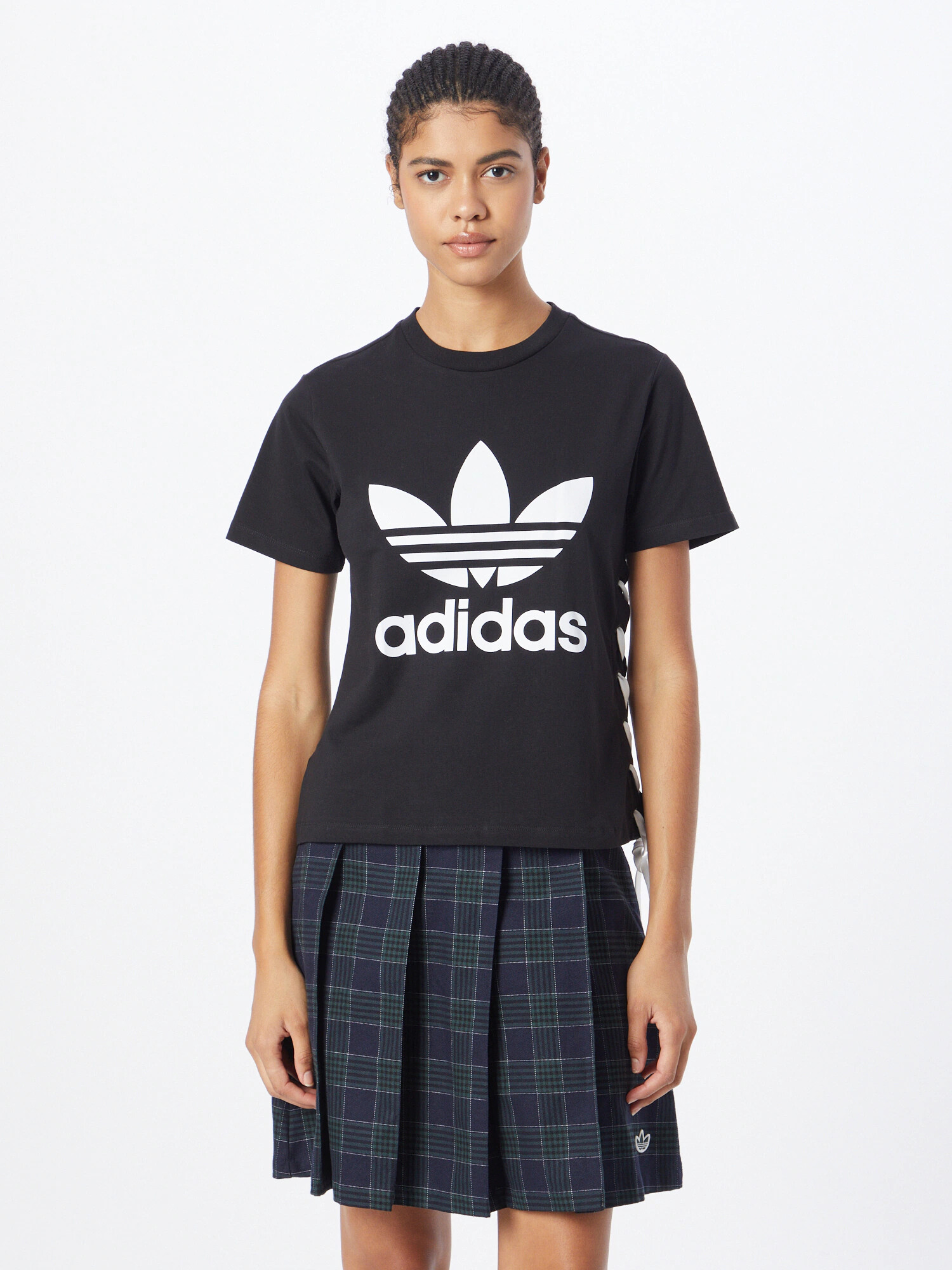 ADIDAS ORIGINALS Tricou 'Always Original Trefoil' negru / alb - Pled.ro