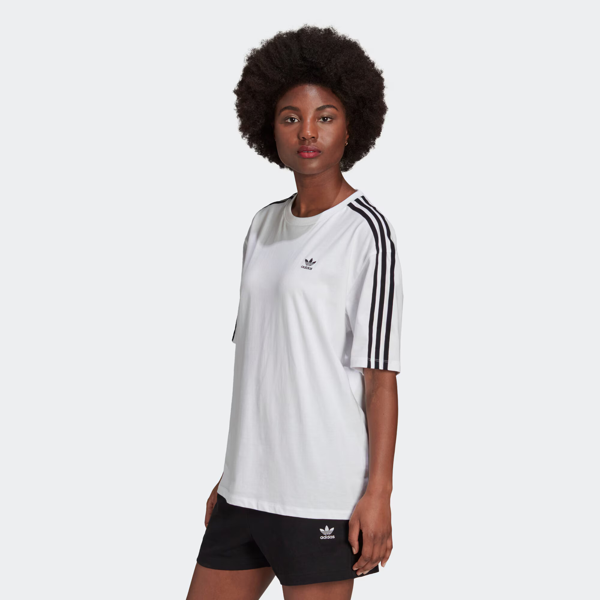 ADIDAS ORIGINALS Tricou negru / alb - Pled.ro