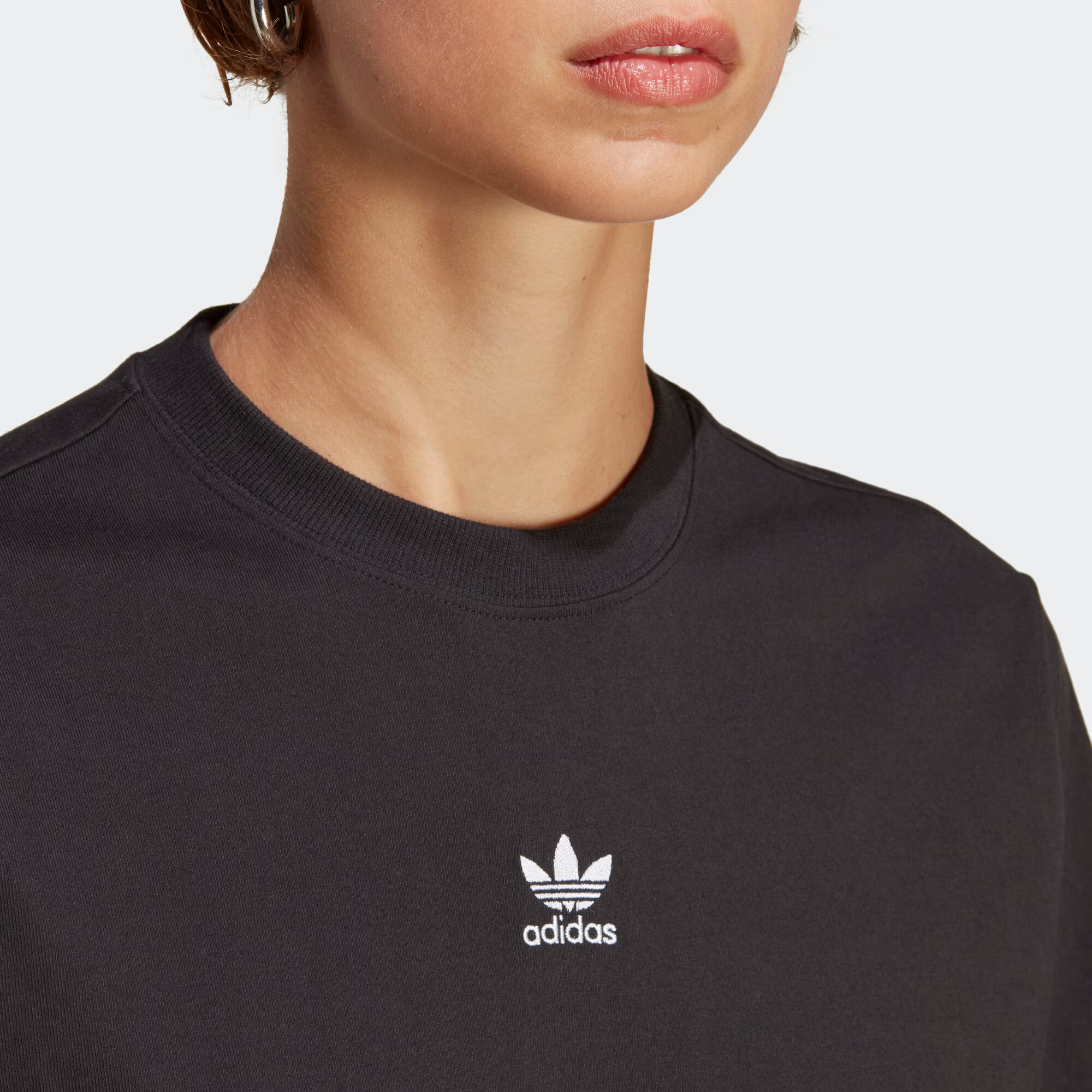 ADIDAS ORIGINALS Tricou 'Adicolor Essentials' negru / alb - Pled.ro