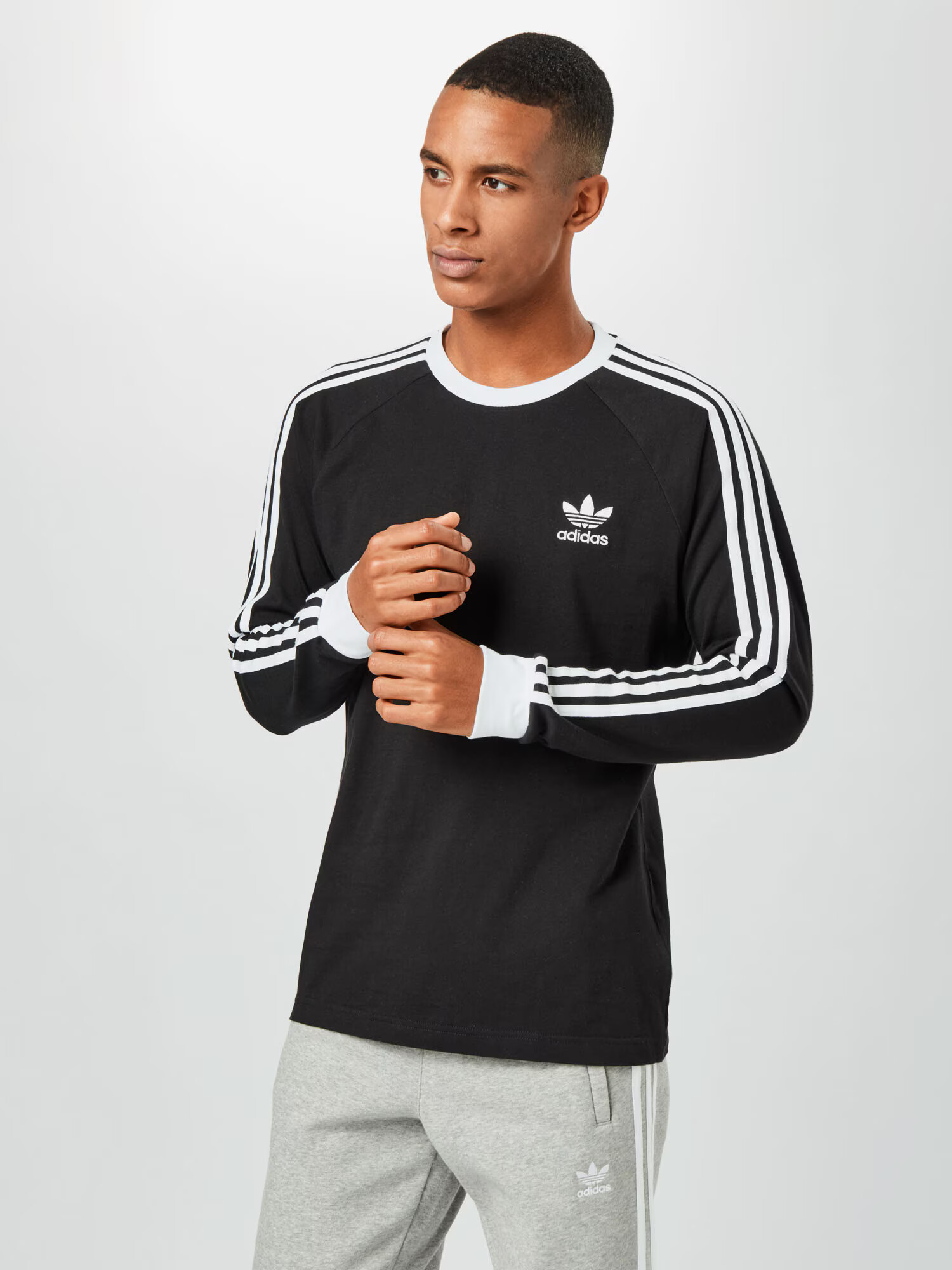 ADIDAS ORIGINALS Tricou 'Adicolor Classics 3-Stripes Te' negru / alb - Pled.ro