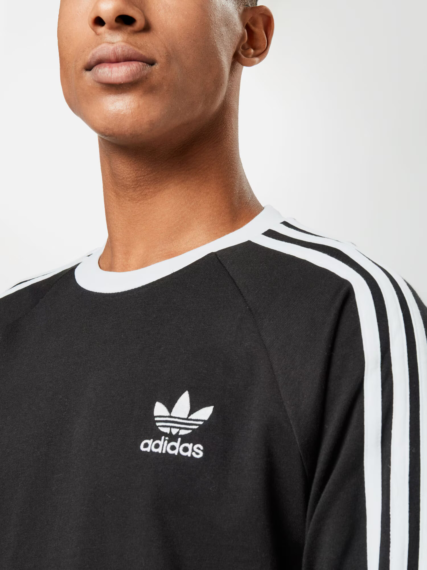 ADIDAS ORIGINALS Tricou 'Adicolor Classics 3-Stripes Te' negru / alb - Pled.ro