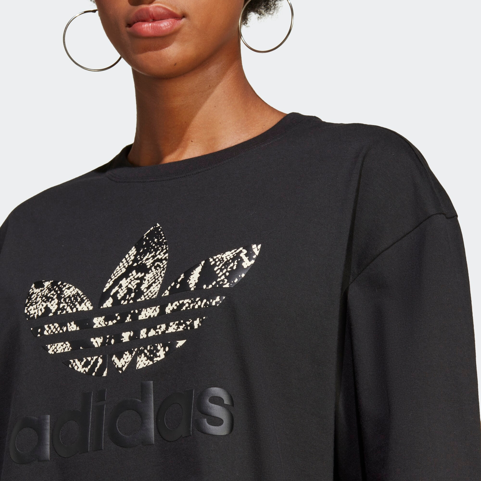 ADIDAS ORIGINALS Tricou 'Graphic' negru / alb - Pled.ro