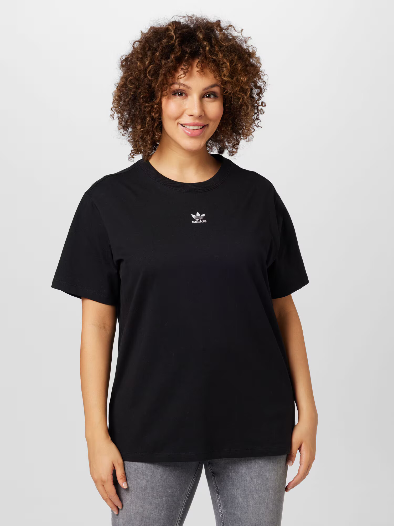 ADIDAS ORIGINALS Tricou 'Adicolor Essentials ' negru / alb - Pled.ro