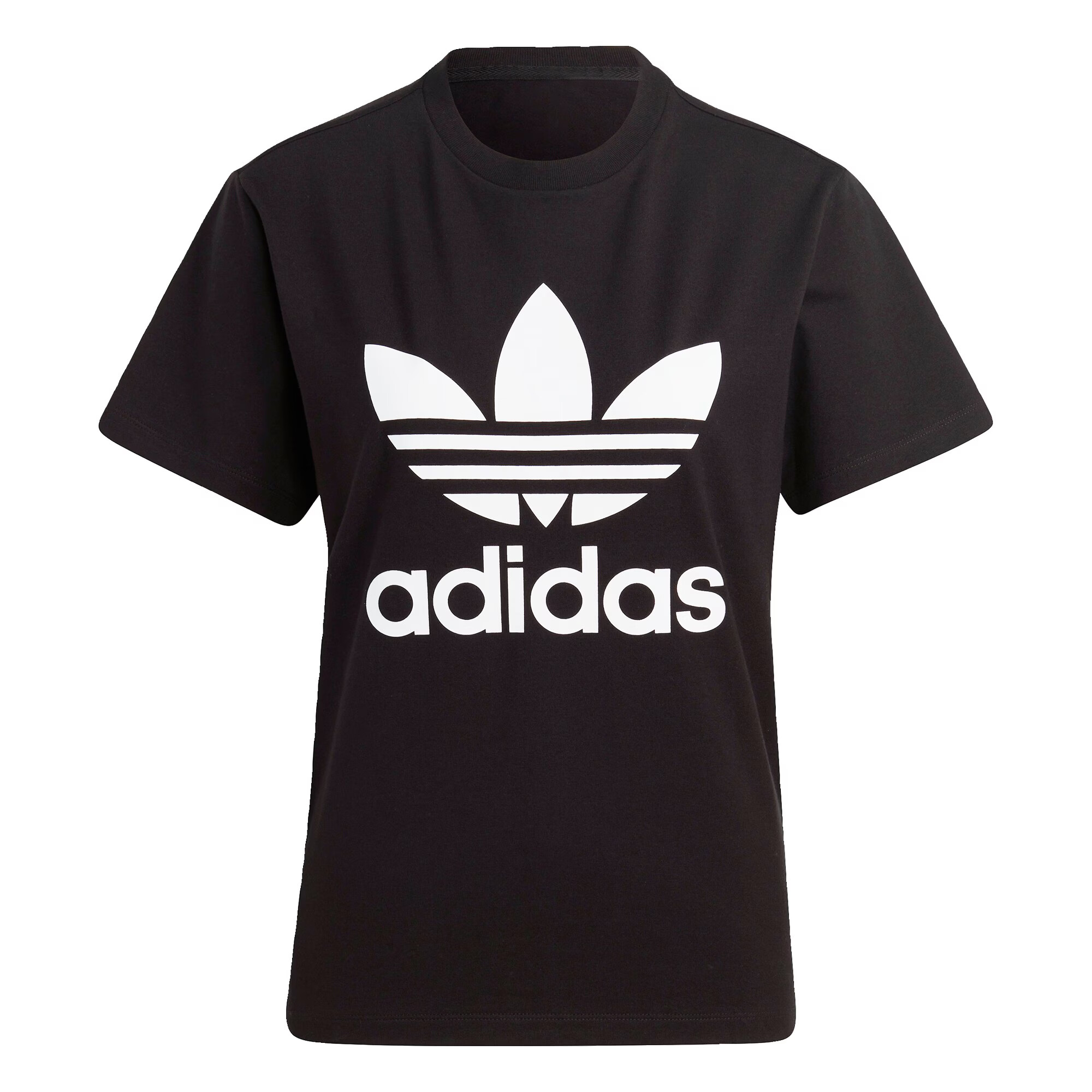 ADIDAS ORIGINALS Tricou 'Adicolor Classics Trefoil' negru / alb - Pled.ro