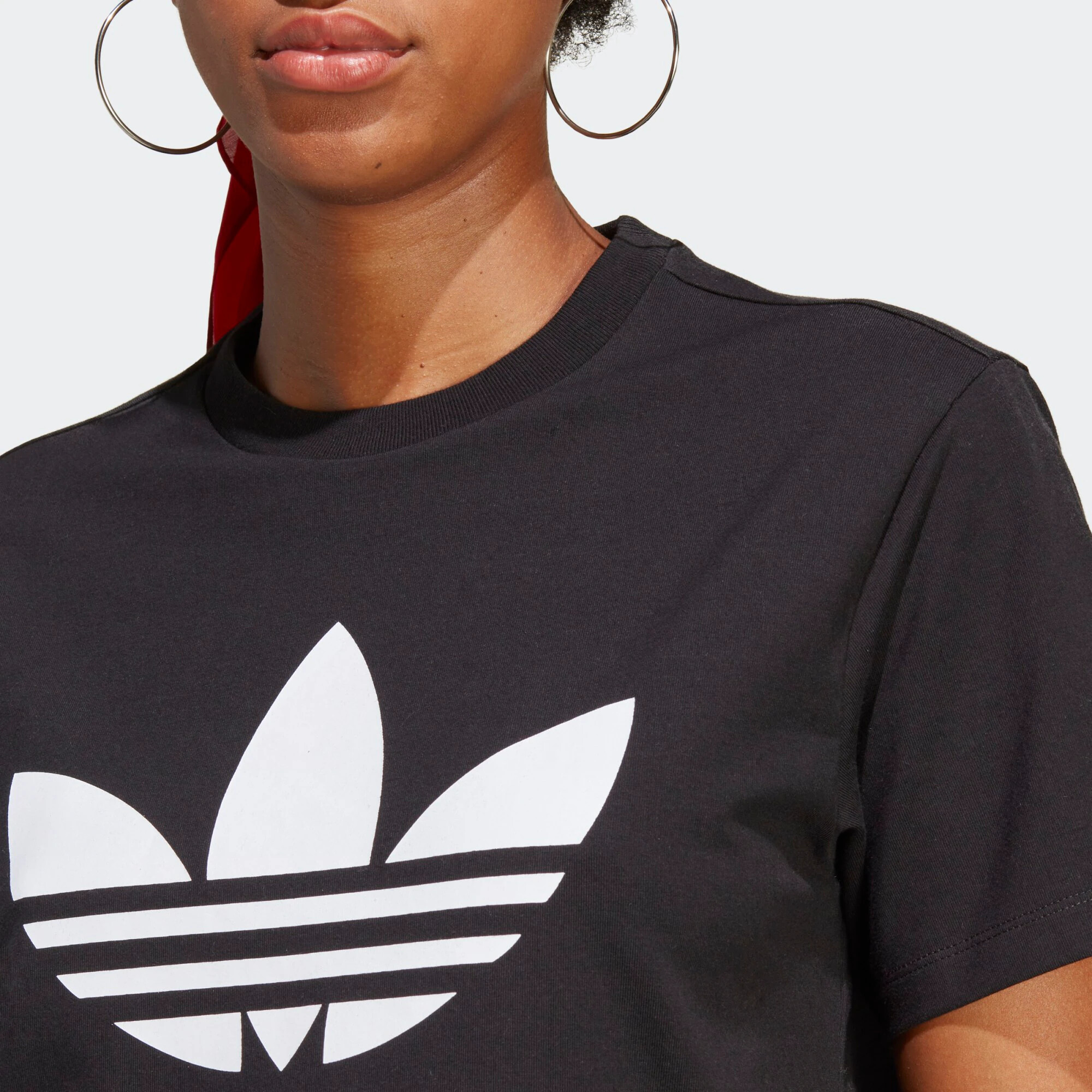 ADIDAS ORIGINALS Tricou 'Adicolor Classics Trefoil' negru / alb - Pled.ro