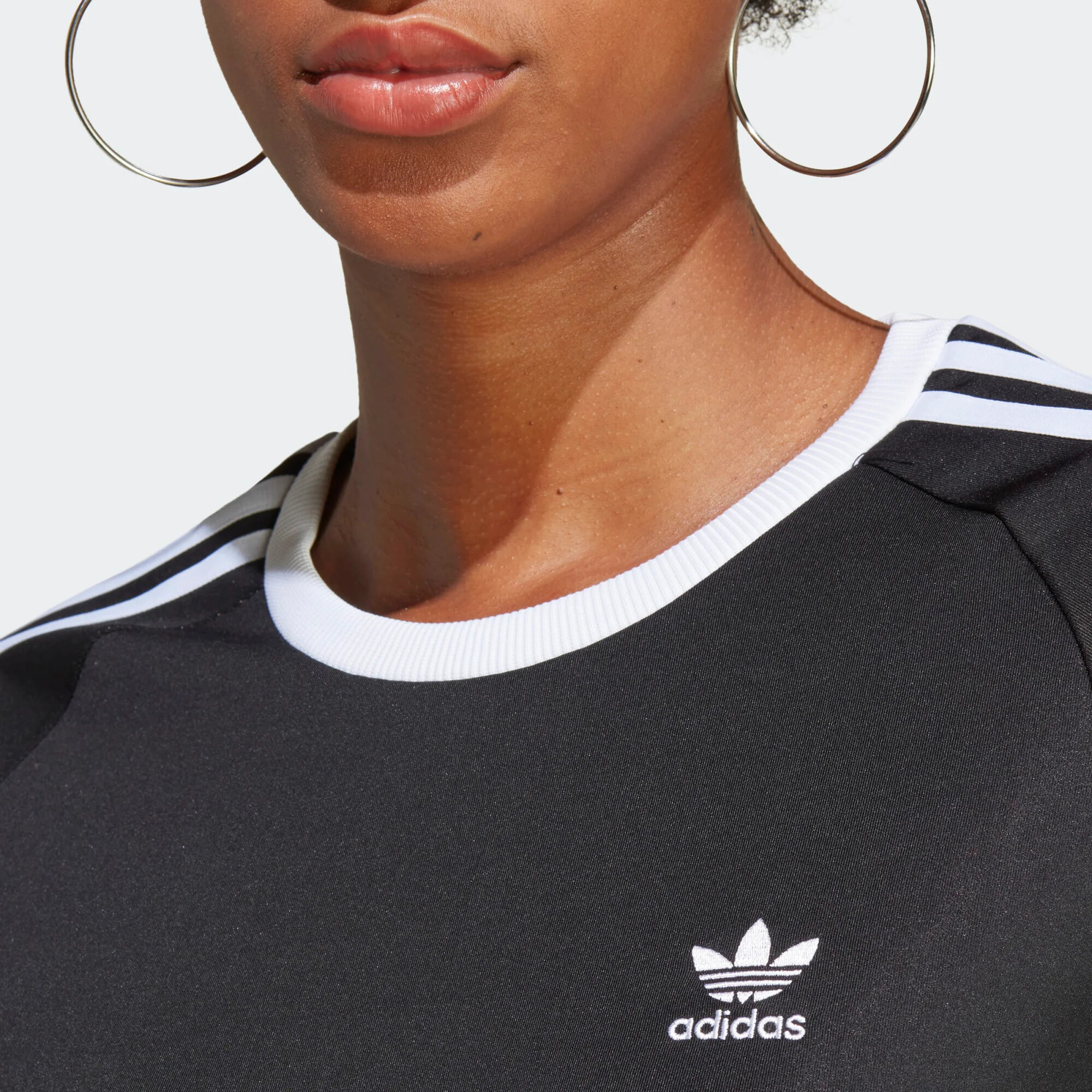 ADIDAS ORIGINALS Tricou 'Adicolor Classics 3-Stripes' negru / alb - Pled.ro