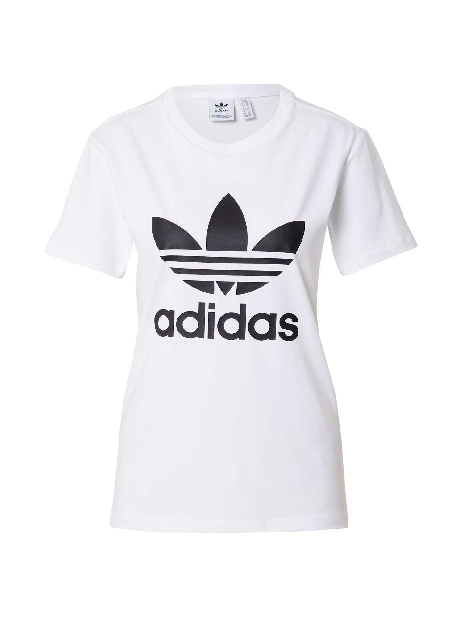 ADIDAS ORIGINALS Tricou 'Adicolor Classics Trefoil' negru / alb - Pled.ro