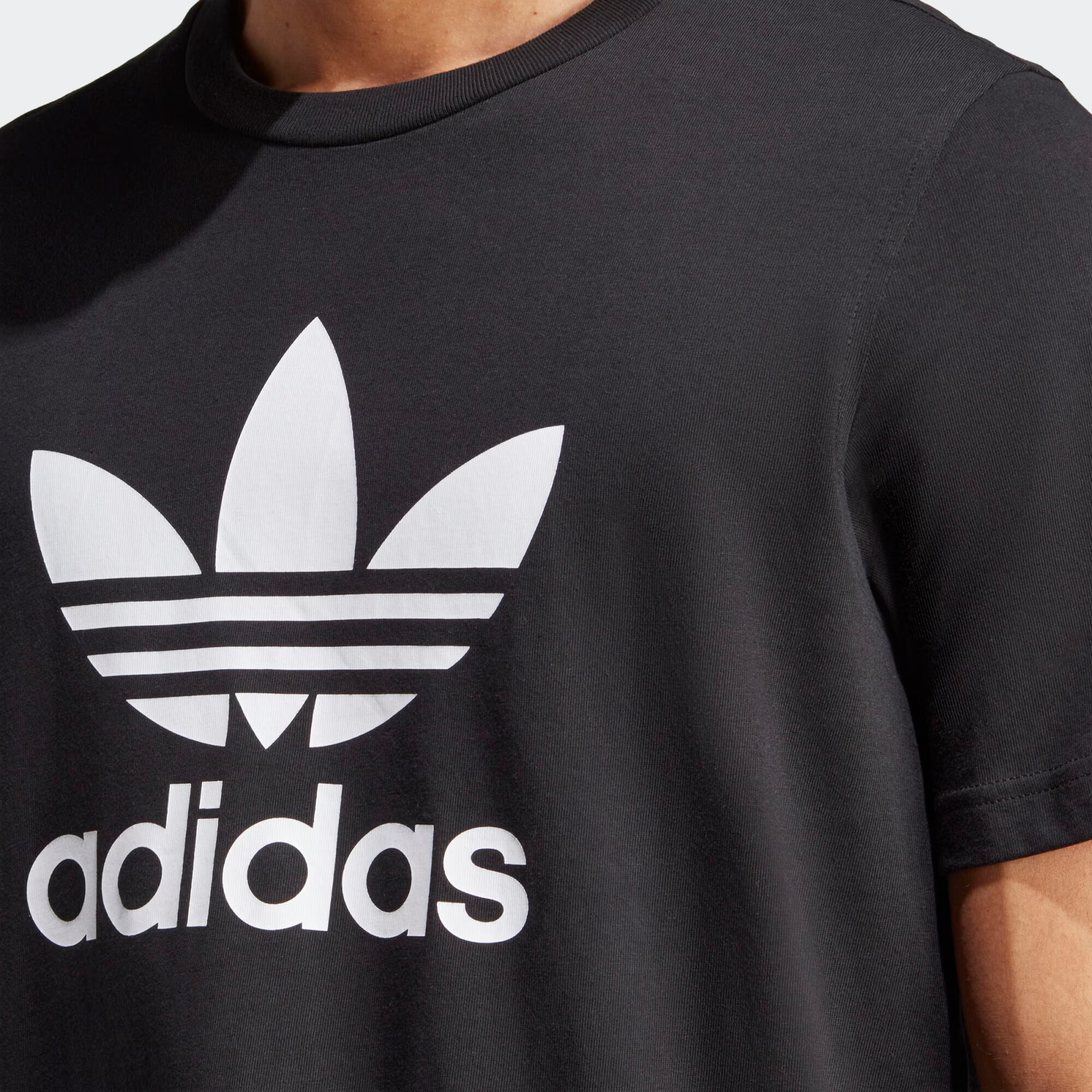 ADIDAS ORIGINALS Tricou 'Adicolor Classics Trefoil' negru / alb - Pled.ro