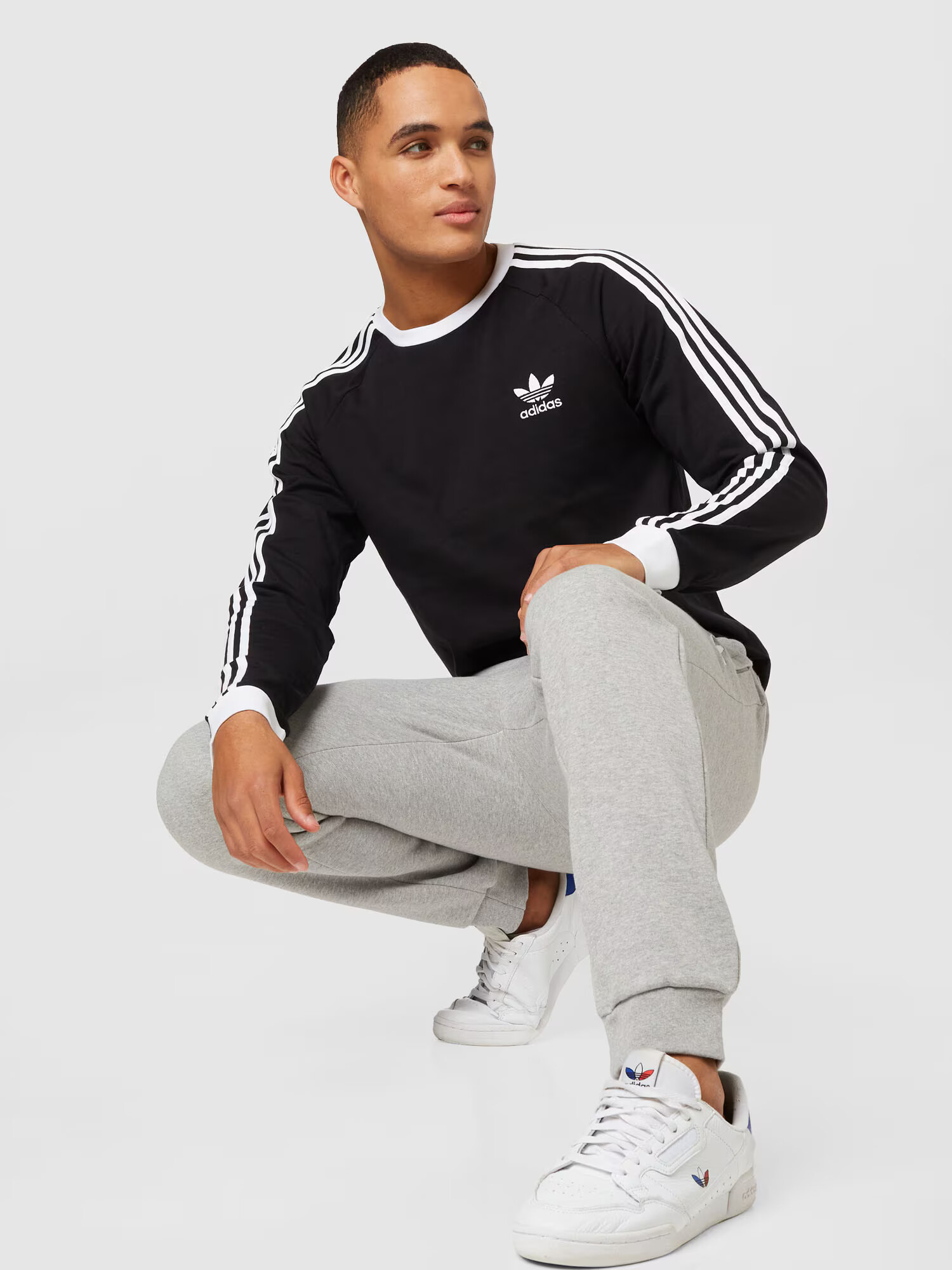 ADIDAS ORIGINALS Tricou 'Adicolor Classic' negru / alb - Pled.ro