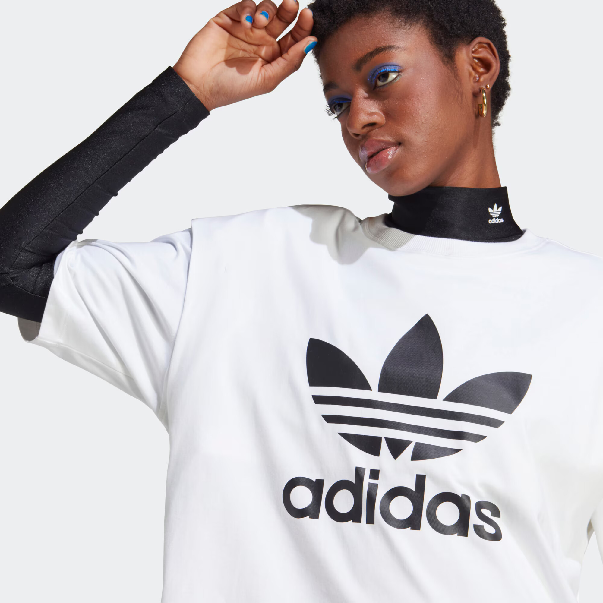 ADIDAS ORIGINALS Tricou 'Always Original' negru / alb murdar - Pled.ro