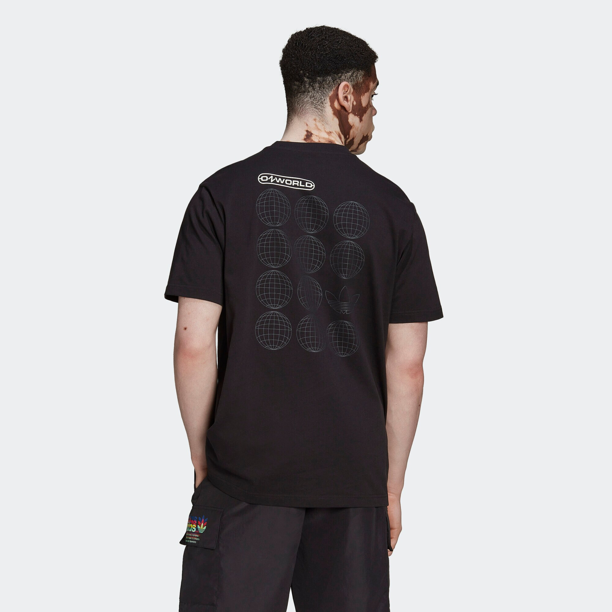 ADIDAS ORIGINALS Tricou 'Ozworld ' negru / alb - Pled.ro