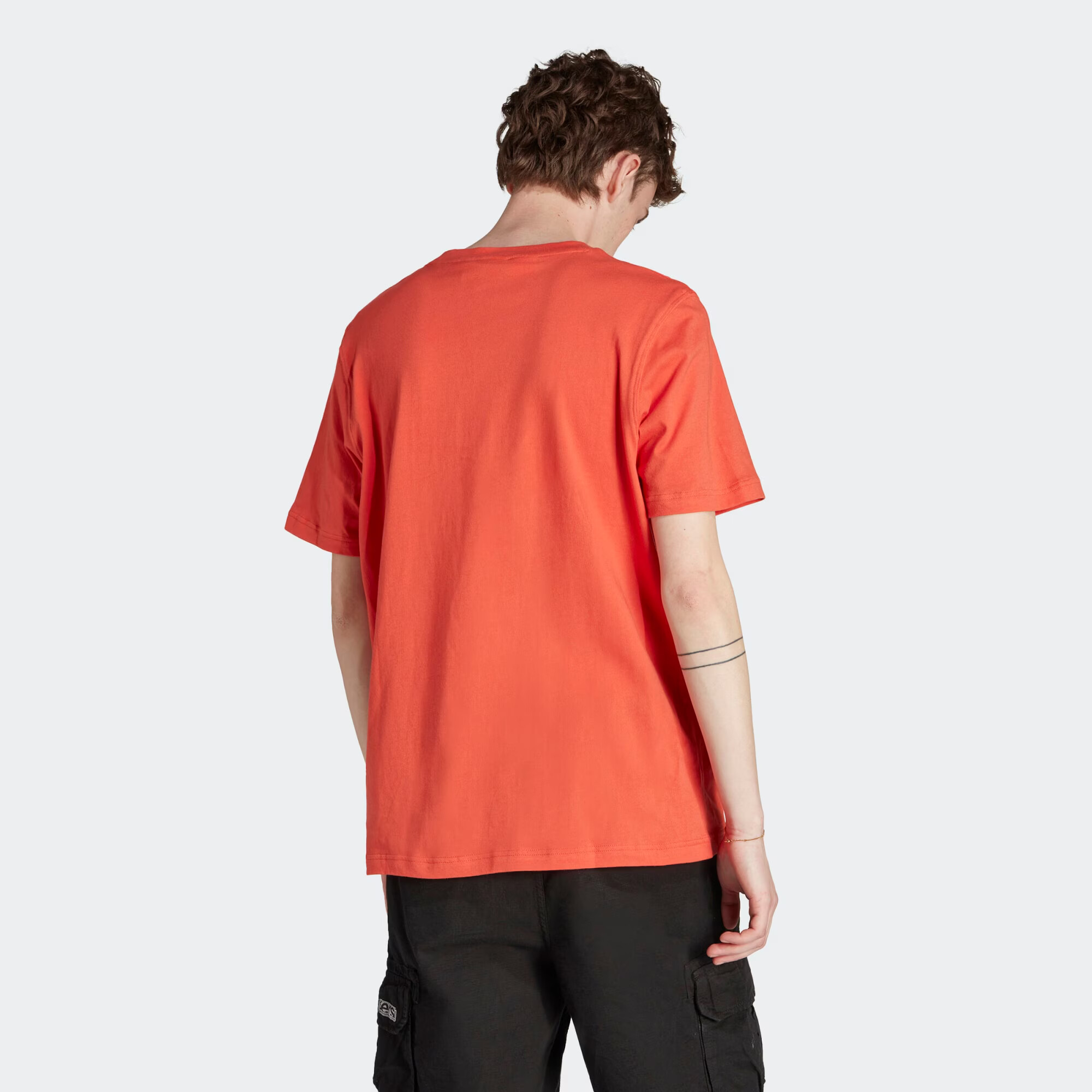 ADIDAS ORIGINALS Tricou 'Trefoil Essentials' portocaliu / alb - Pled.ro