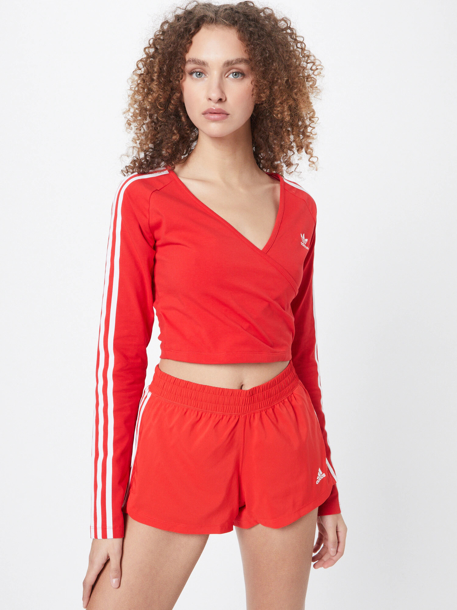 ADIDAS ORIGINALS Tricou roși aprins / alb - Pled.ro