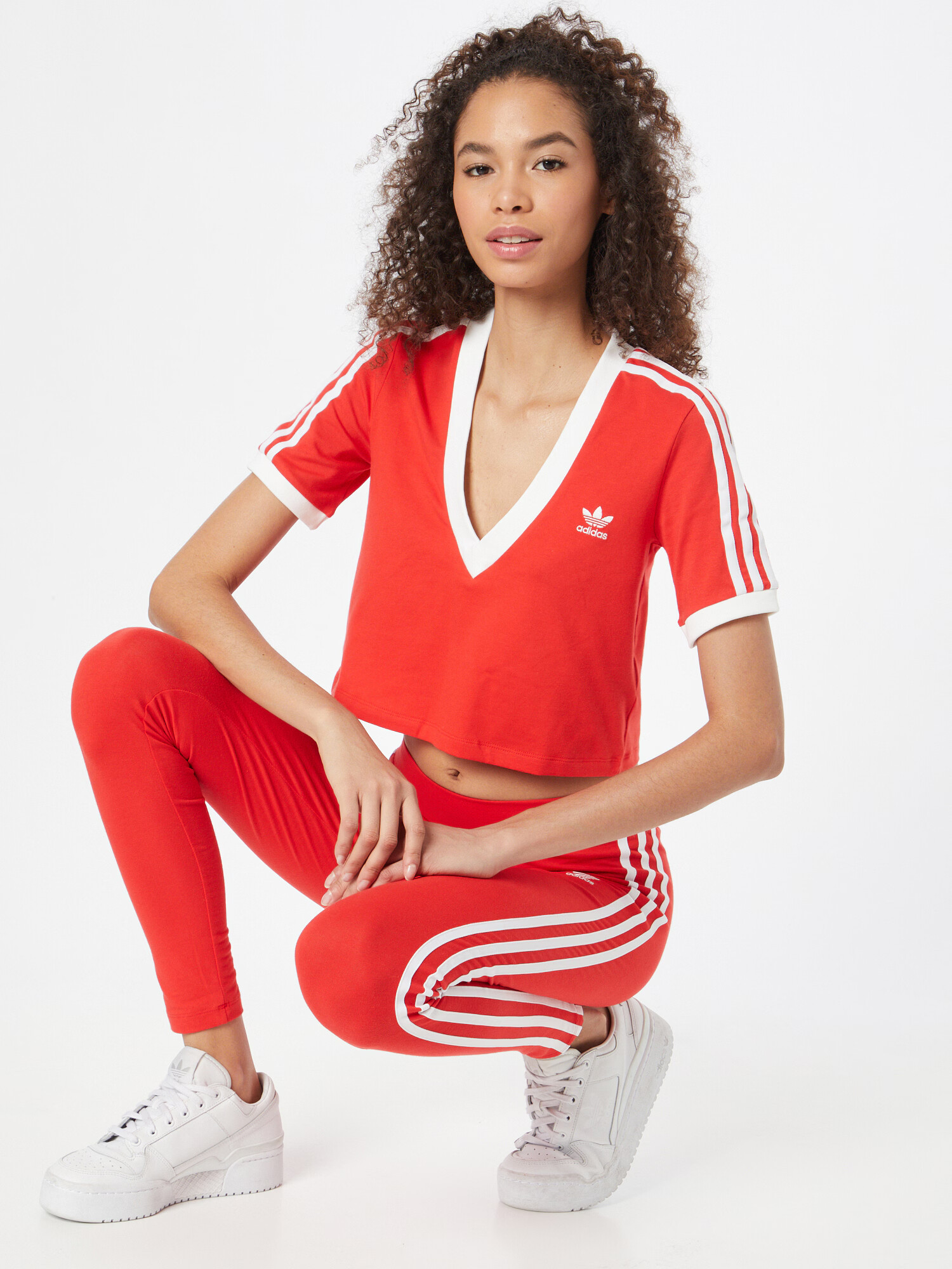 ADIDAS ORIGINALS Tricou roșu / alb - Pled.ro