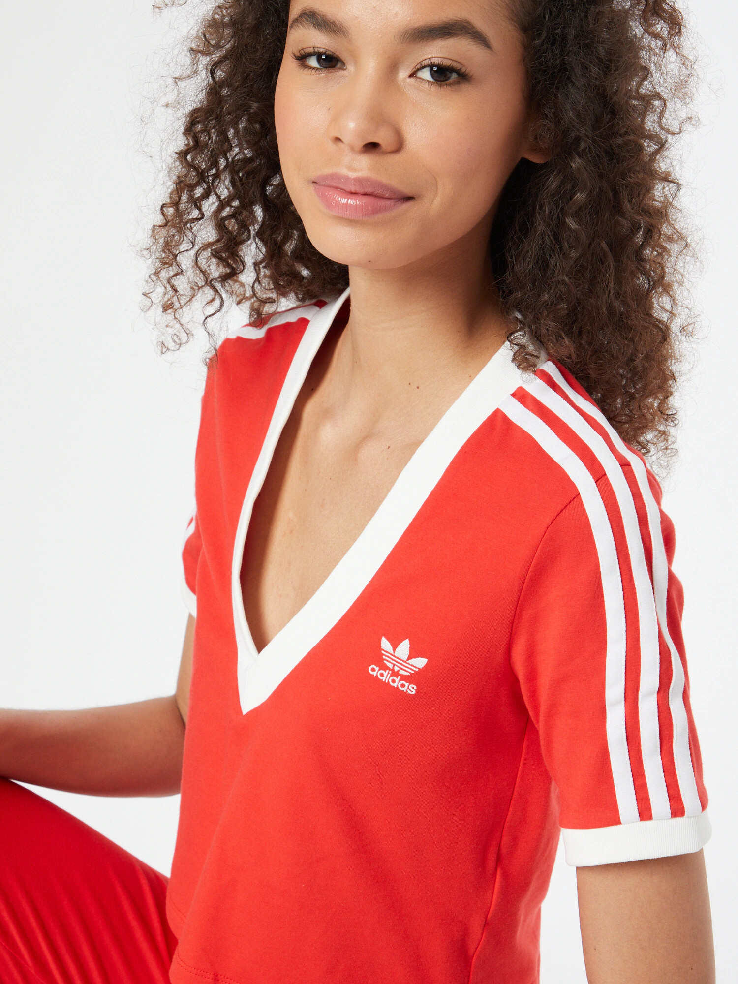 ADIDAS ORIGINALS Tricou roșu / alb - Pled.ro