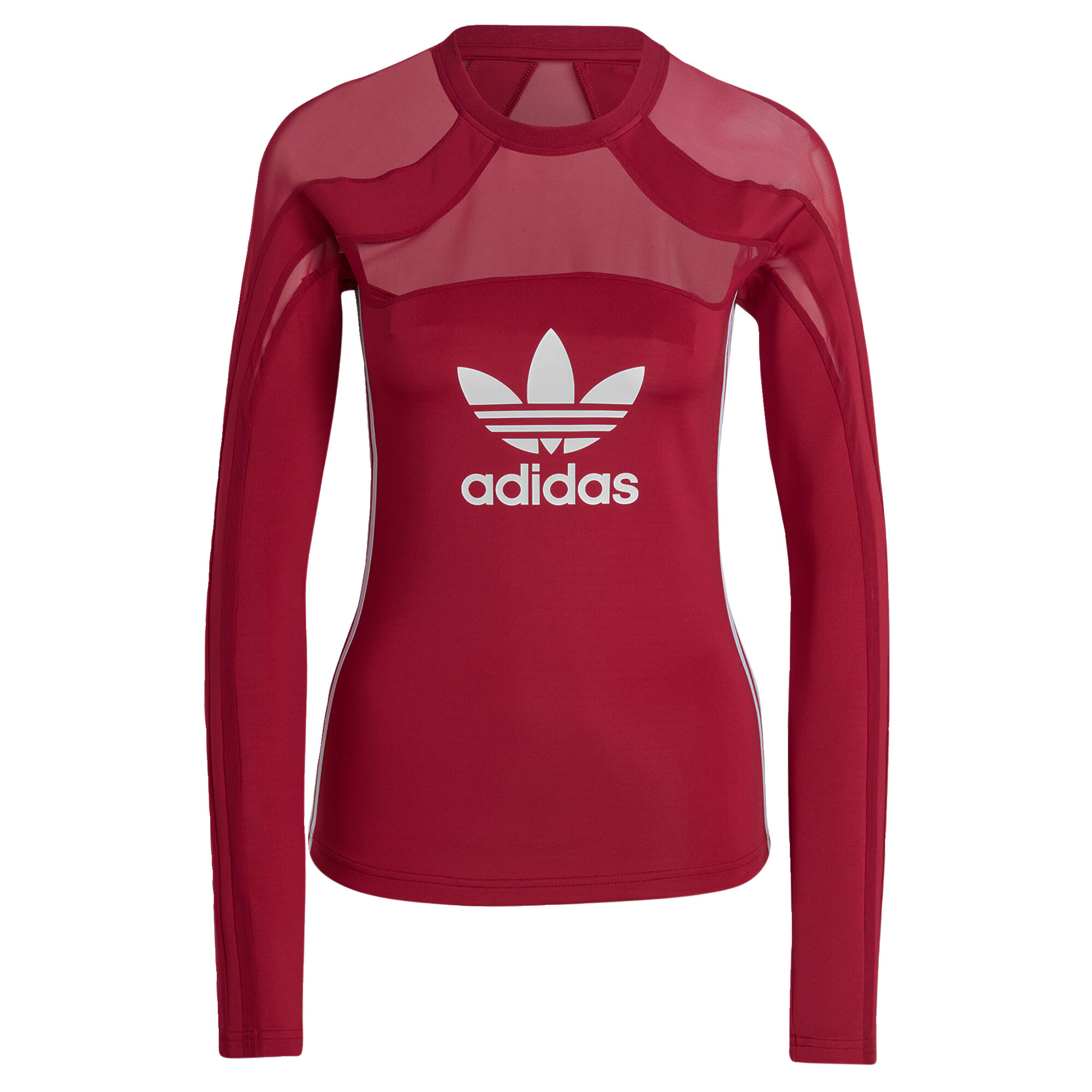 ADIDAS ORIGINALS Tricou 'Centre Stage Mesh' roșu / alb - Pled.ro