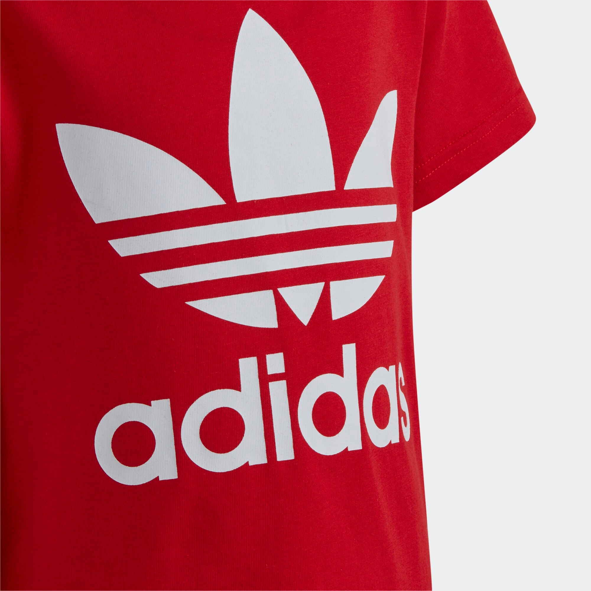 ADIDAS ORIGINALS Tricou 'Adicolor Trefoil' roșu / alb - Pled.ro