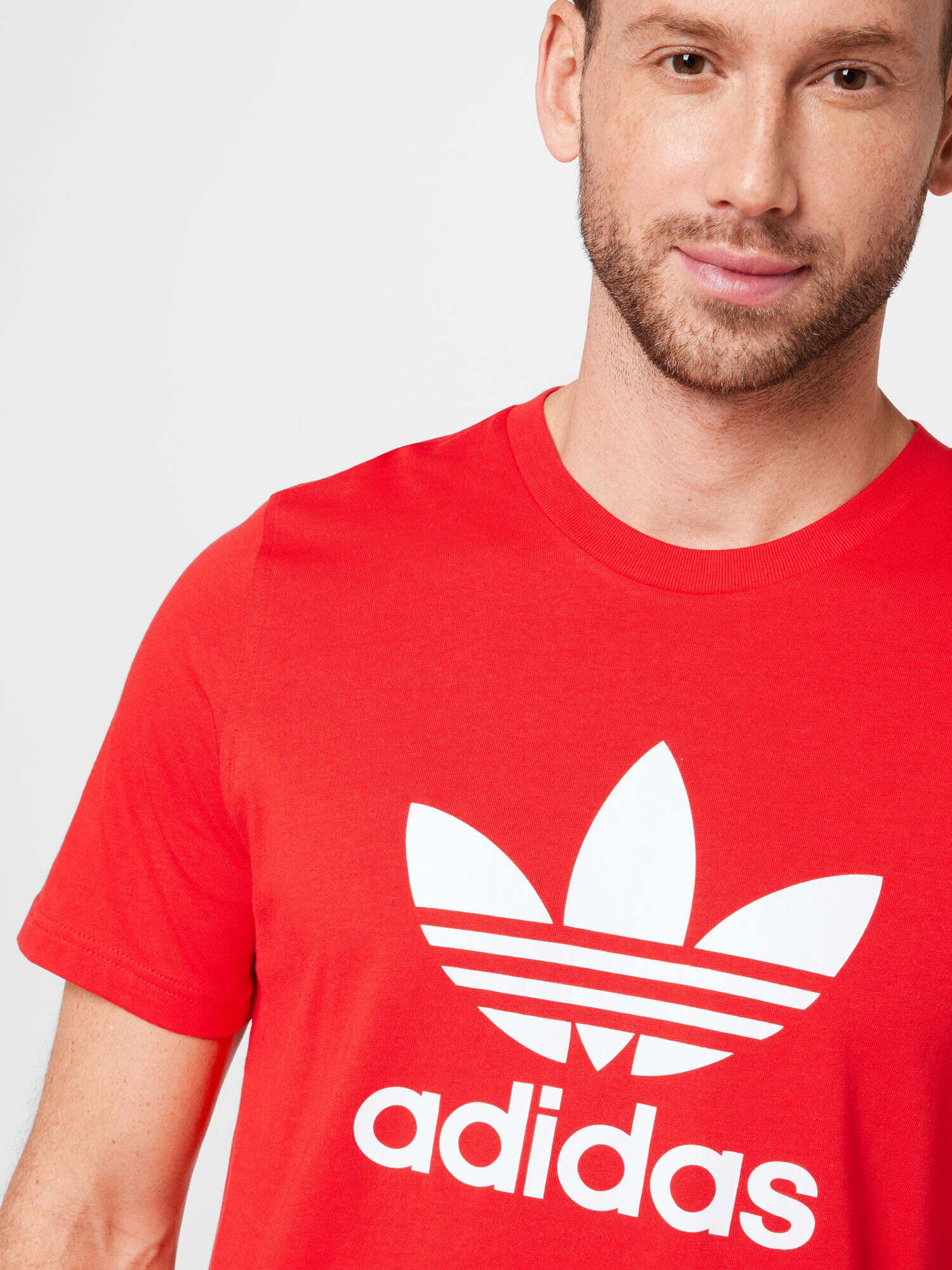 ADIDAS ORIGINALS Tricou roșu / alb - Pled.ro