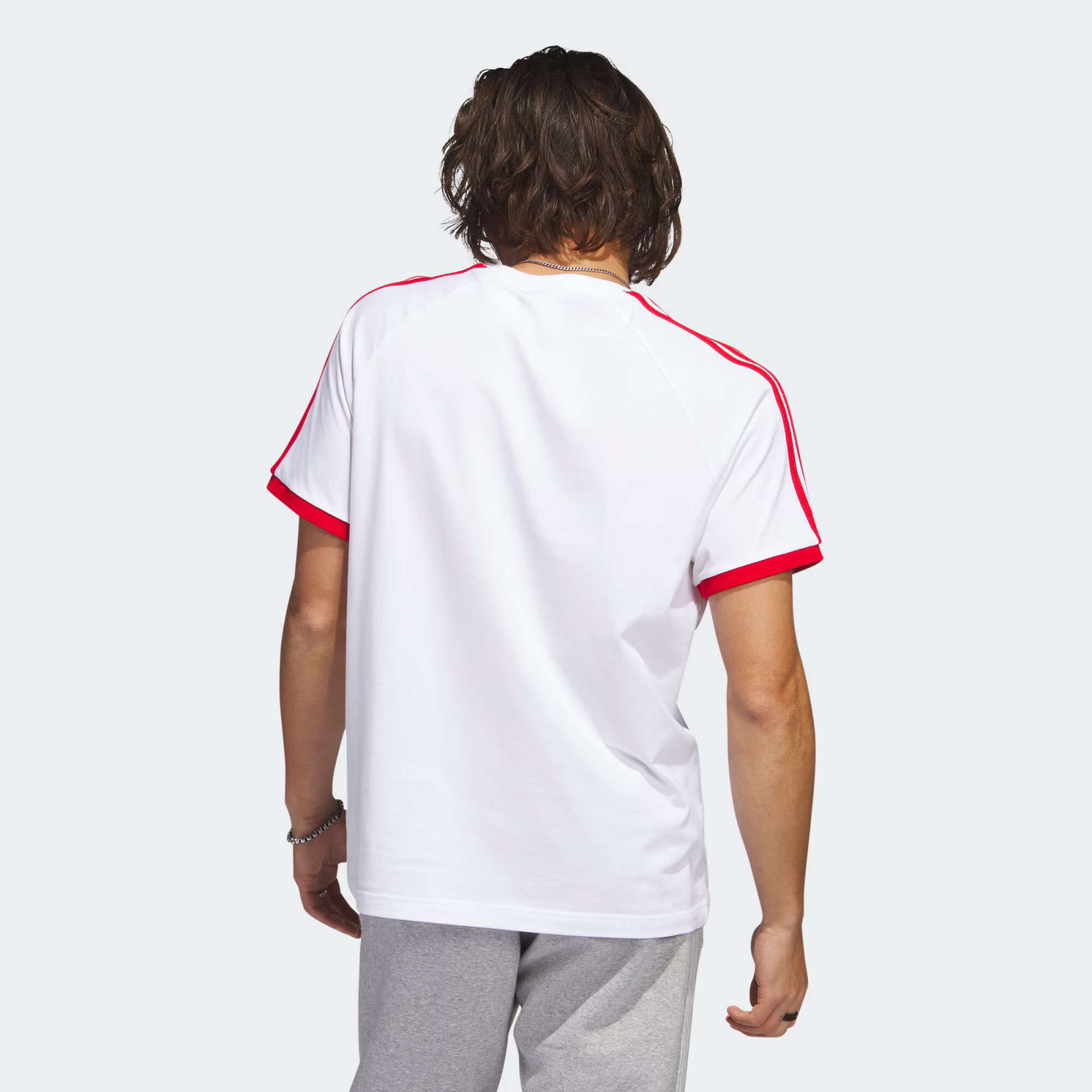 ADIDAS ORIGINALS Tricou 'Sst 3-Stripes' roșu / negru / alb - Pled.ro