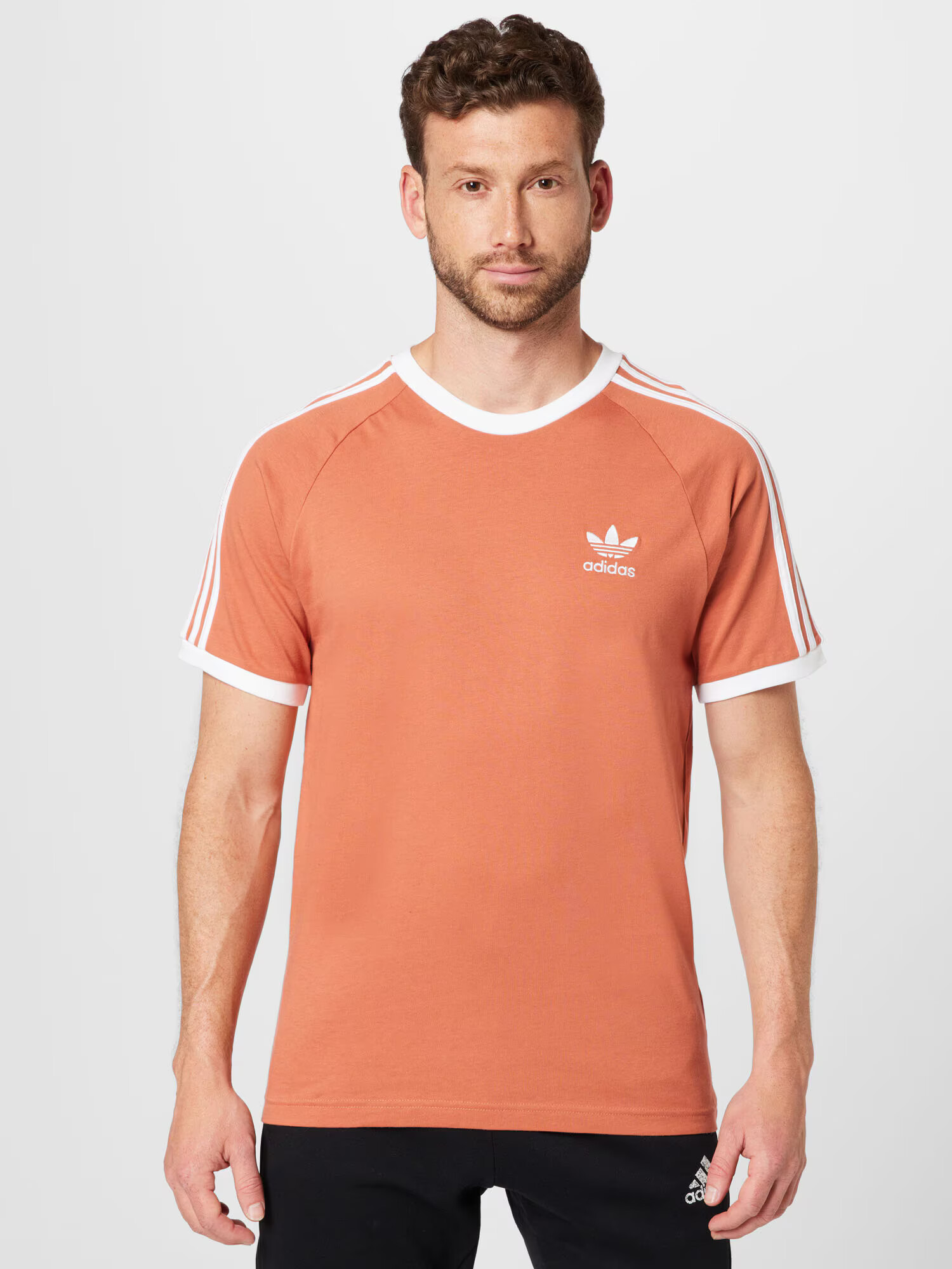 ADIDAS ORIGINALS Tricou roșu pastel / alb - Pled.ro