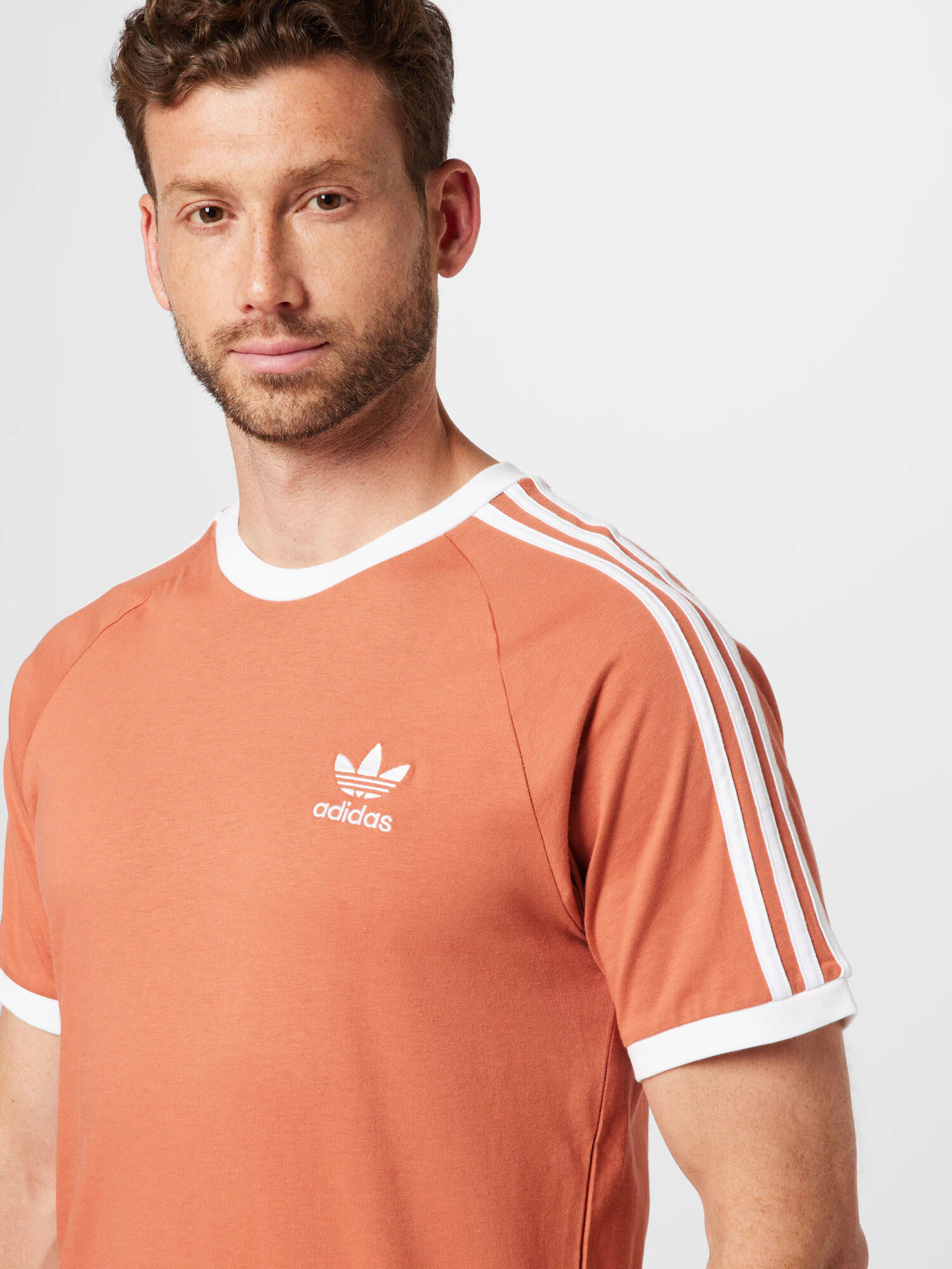 ADIDAS ORIGINALS Tricou roșu pastel / alb - Pled.ro