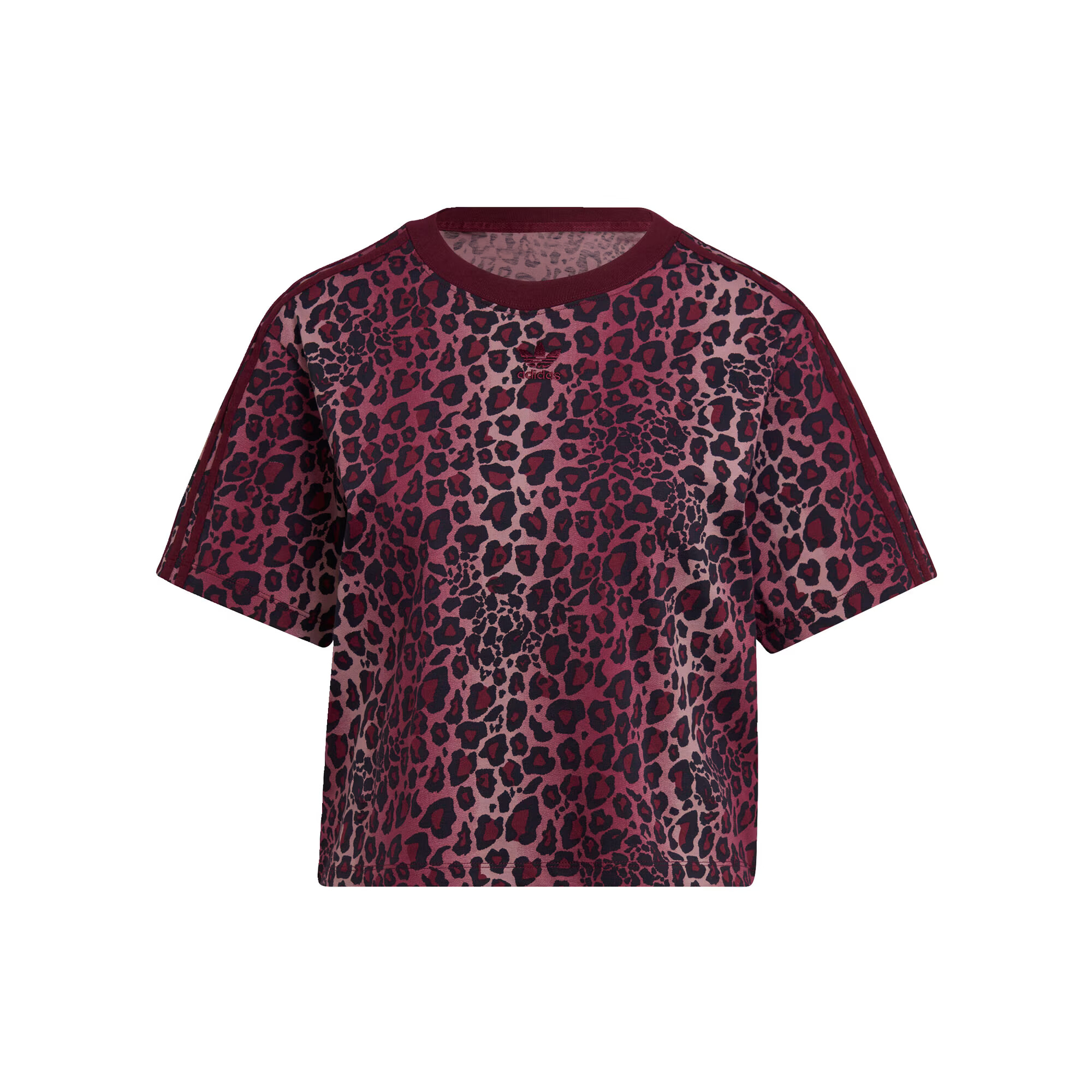 ADIDAS ORIGINALS Tricou 'Allover Print' roz deschis / roșu bordeaux / negru - Pled.ro