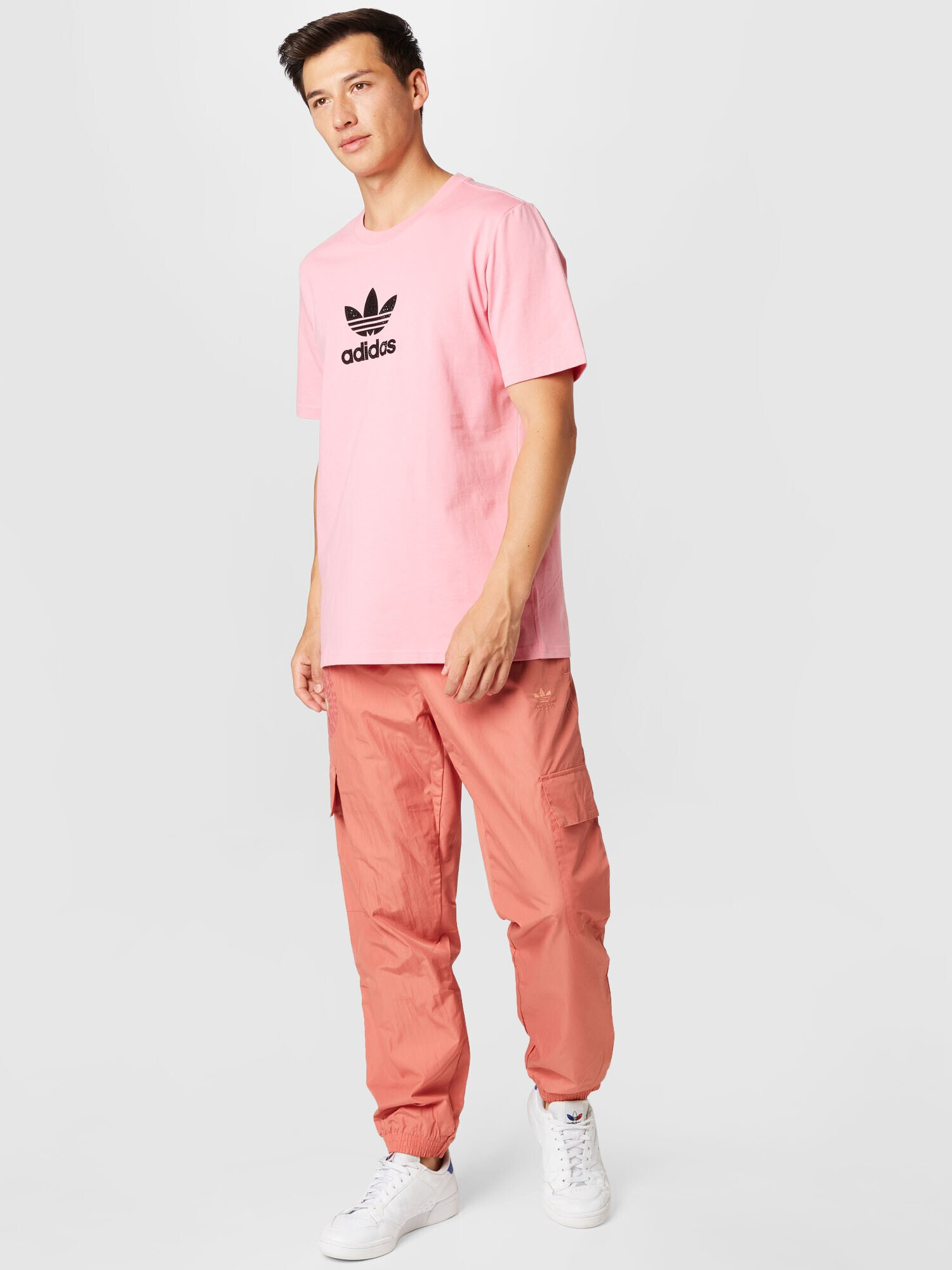 ADIDAS ORIGINALS Tricou roz / negru - Pled.ro